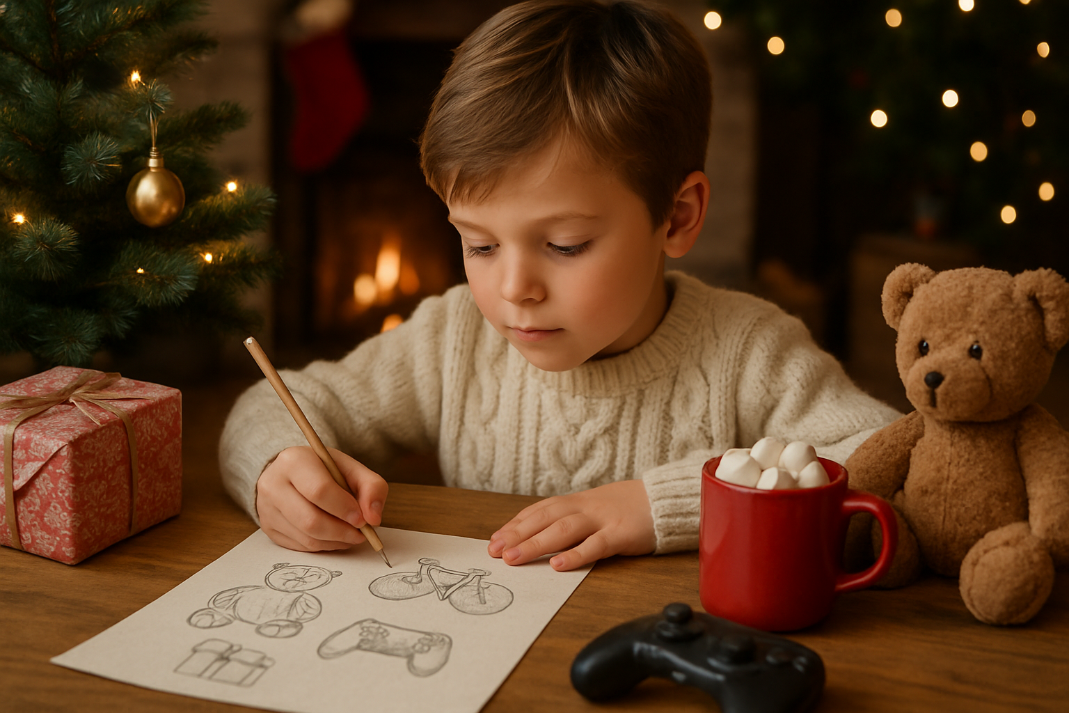 hva ønsker jeg meg til jul - Illustration