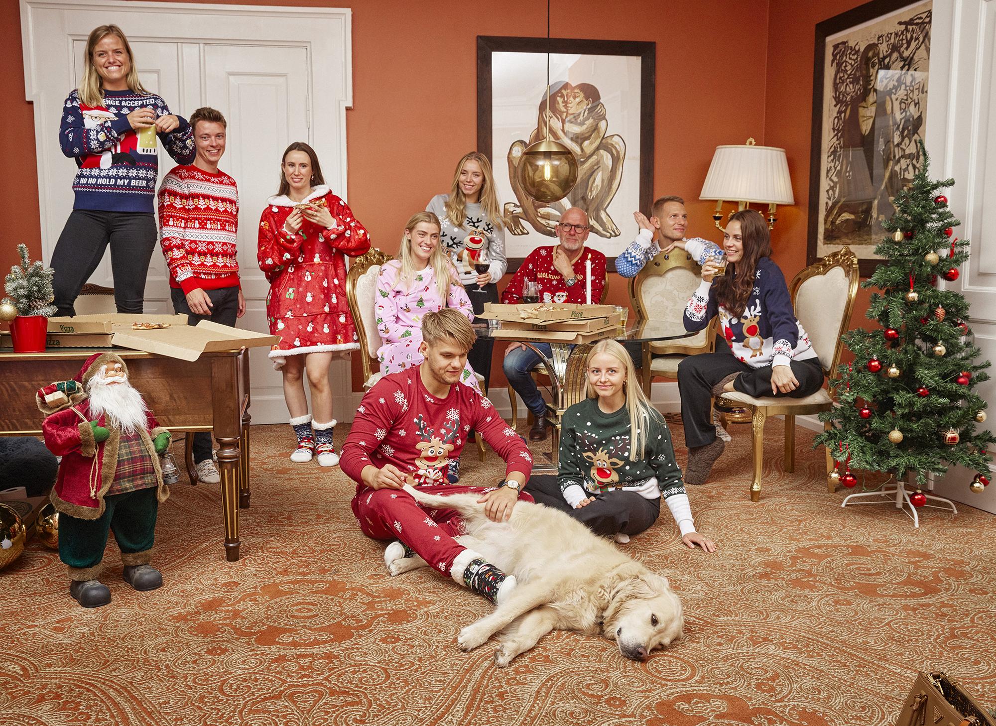 julebord dekorasjoner - Illustration