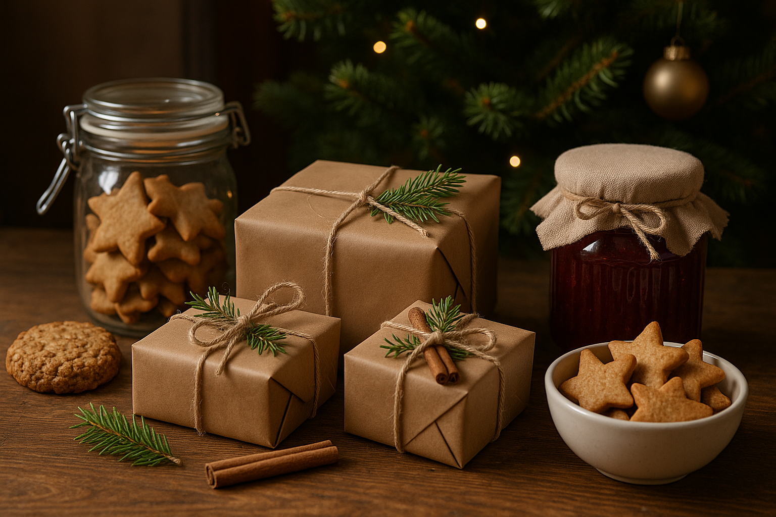 hjemmelagde julegaver - Illustration