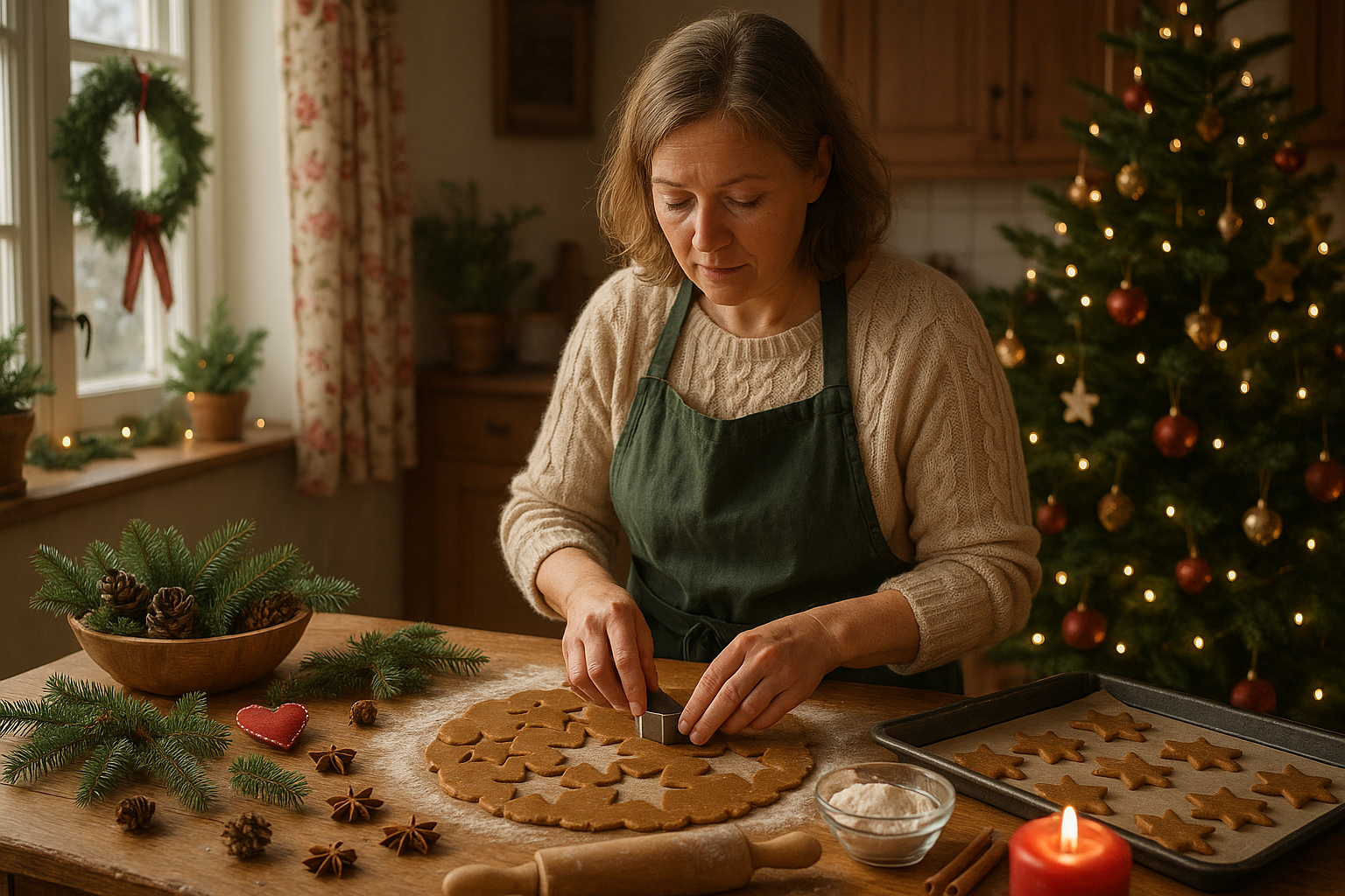 juleforberedelser - Illustration