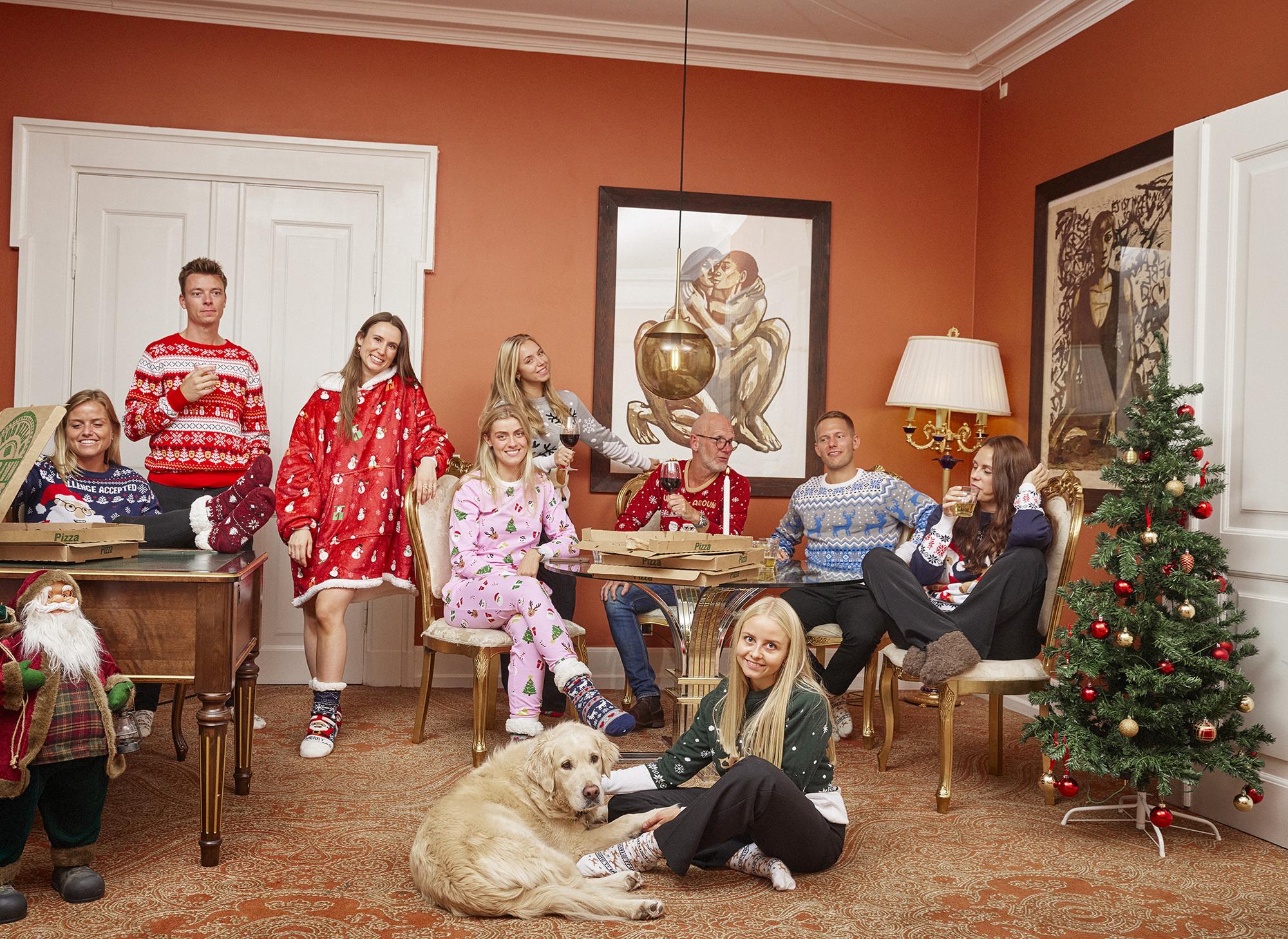 julekjole rød - Illustration