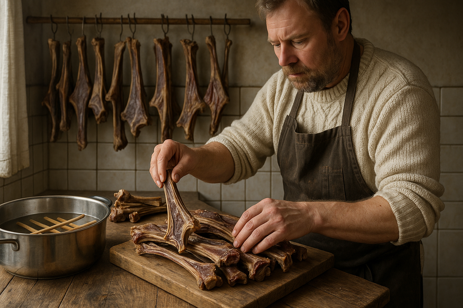 hvordan lage pinnekjøtt - Illustration