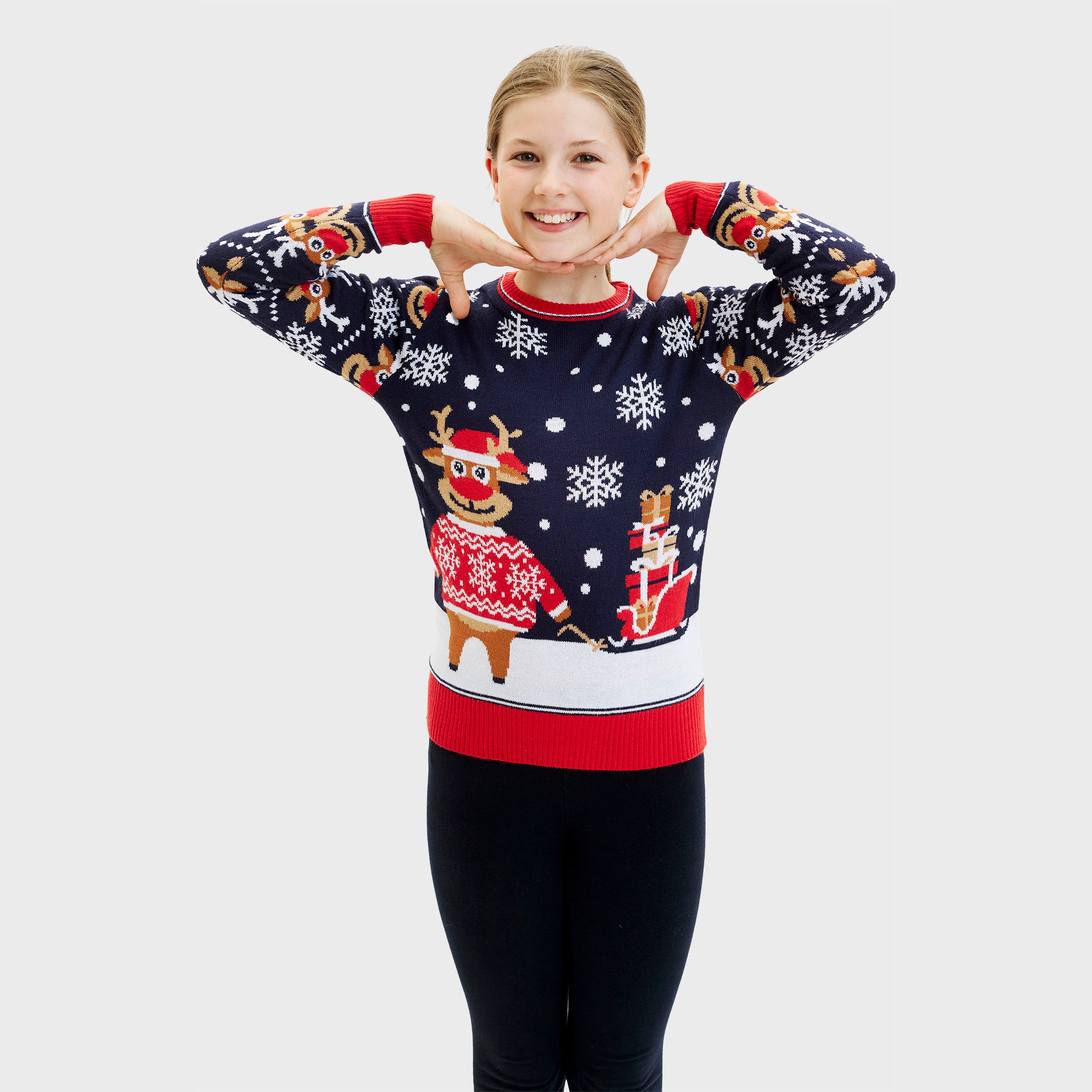The Bringing Christmas Gifts Sweater - Barn