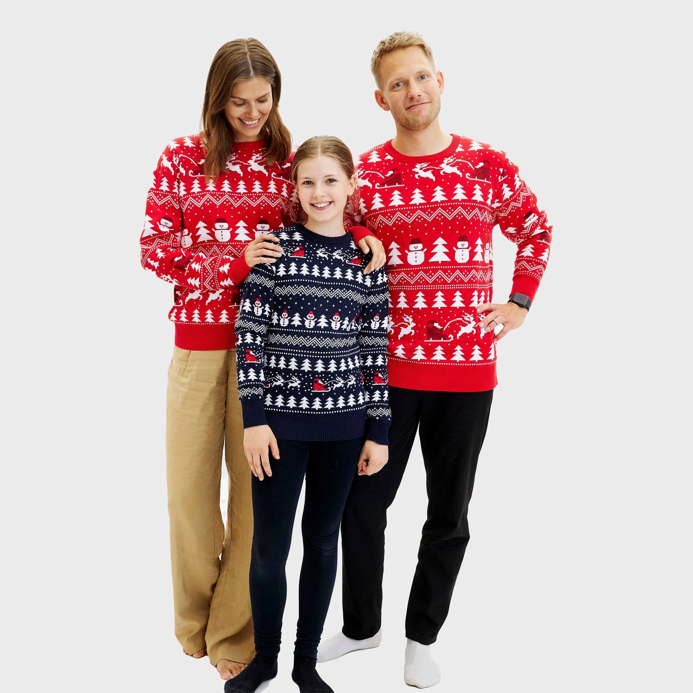 Den stilige julegenser rød - Dame.