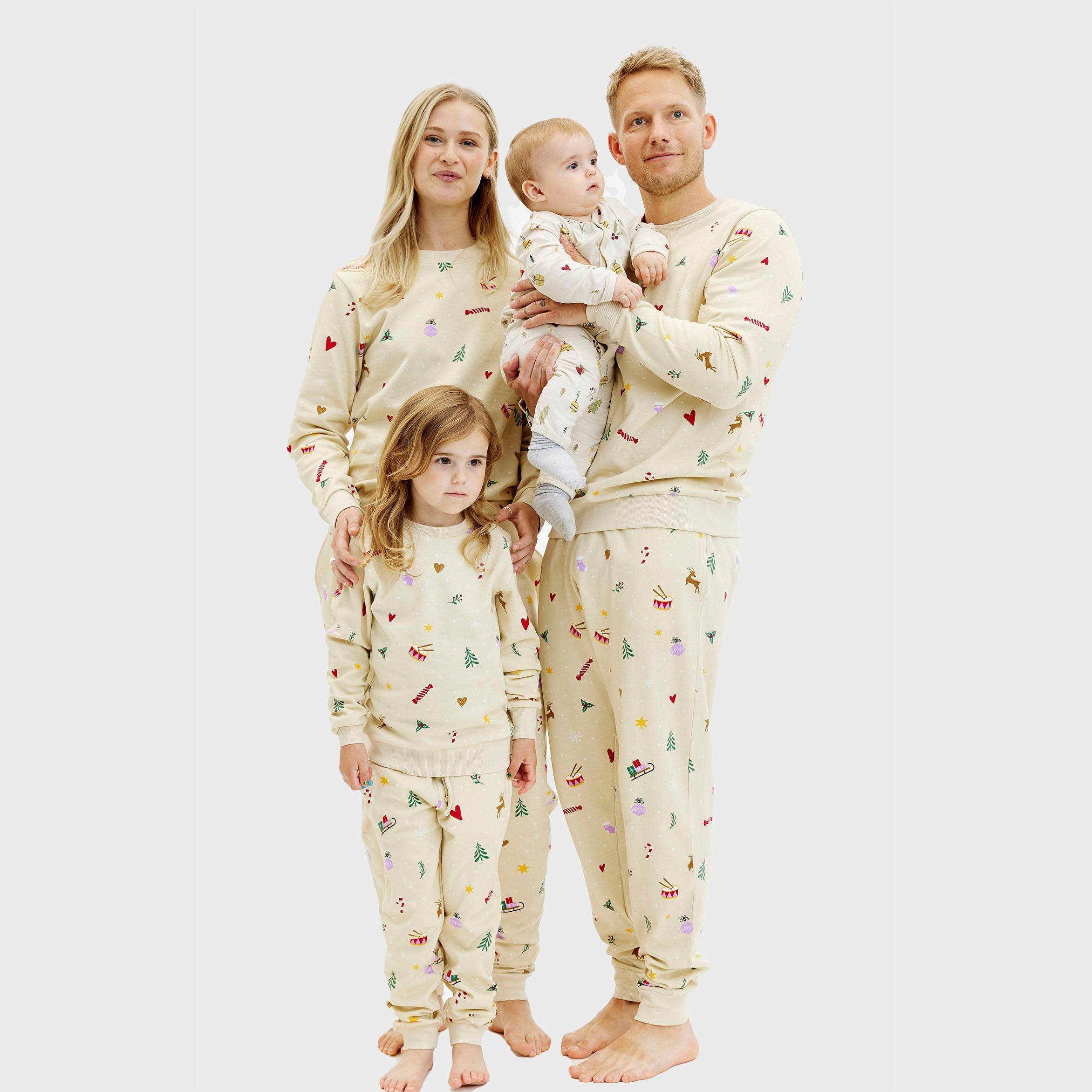 Jule sweatset beige - Barn.