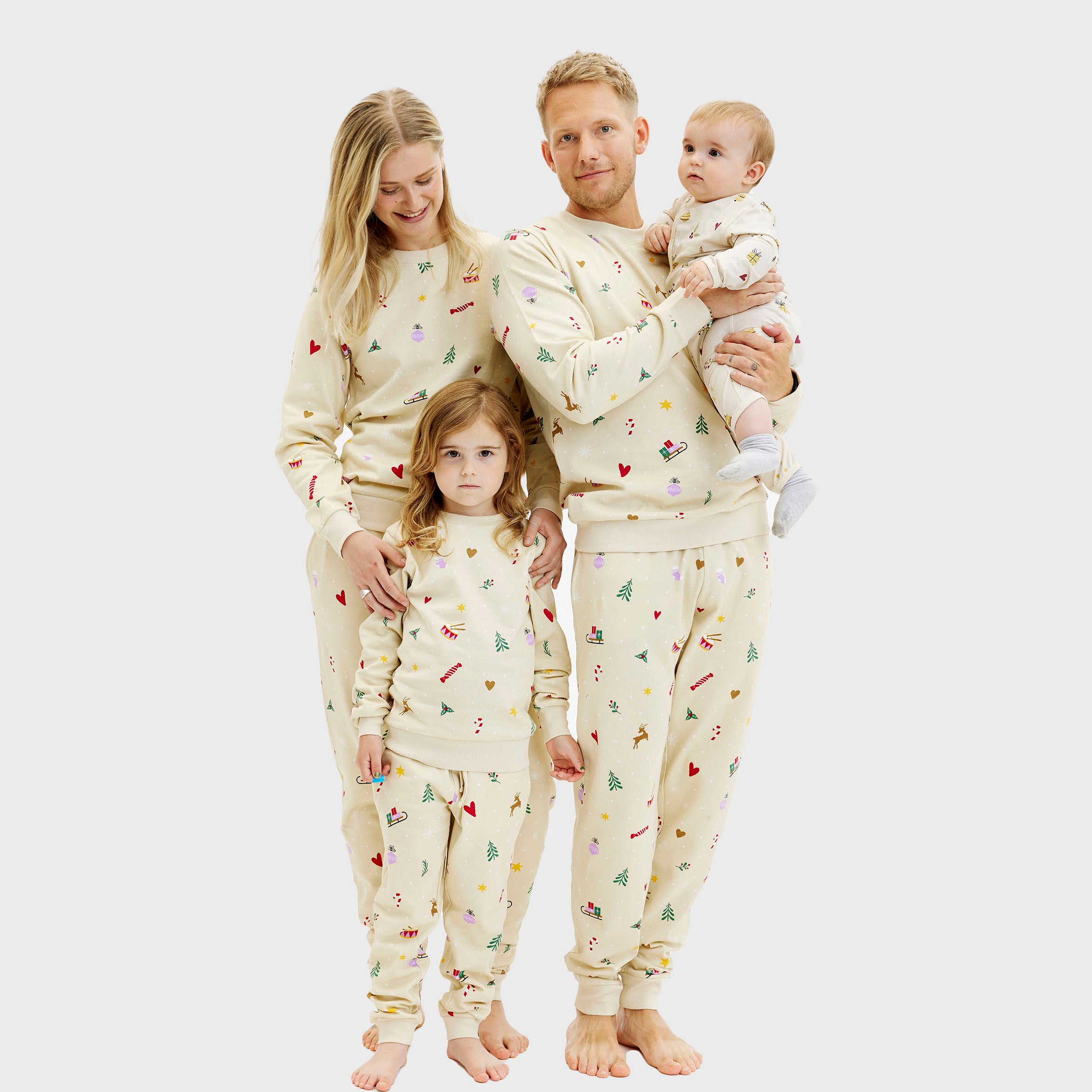 Beige sweatset til baby