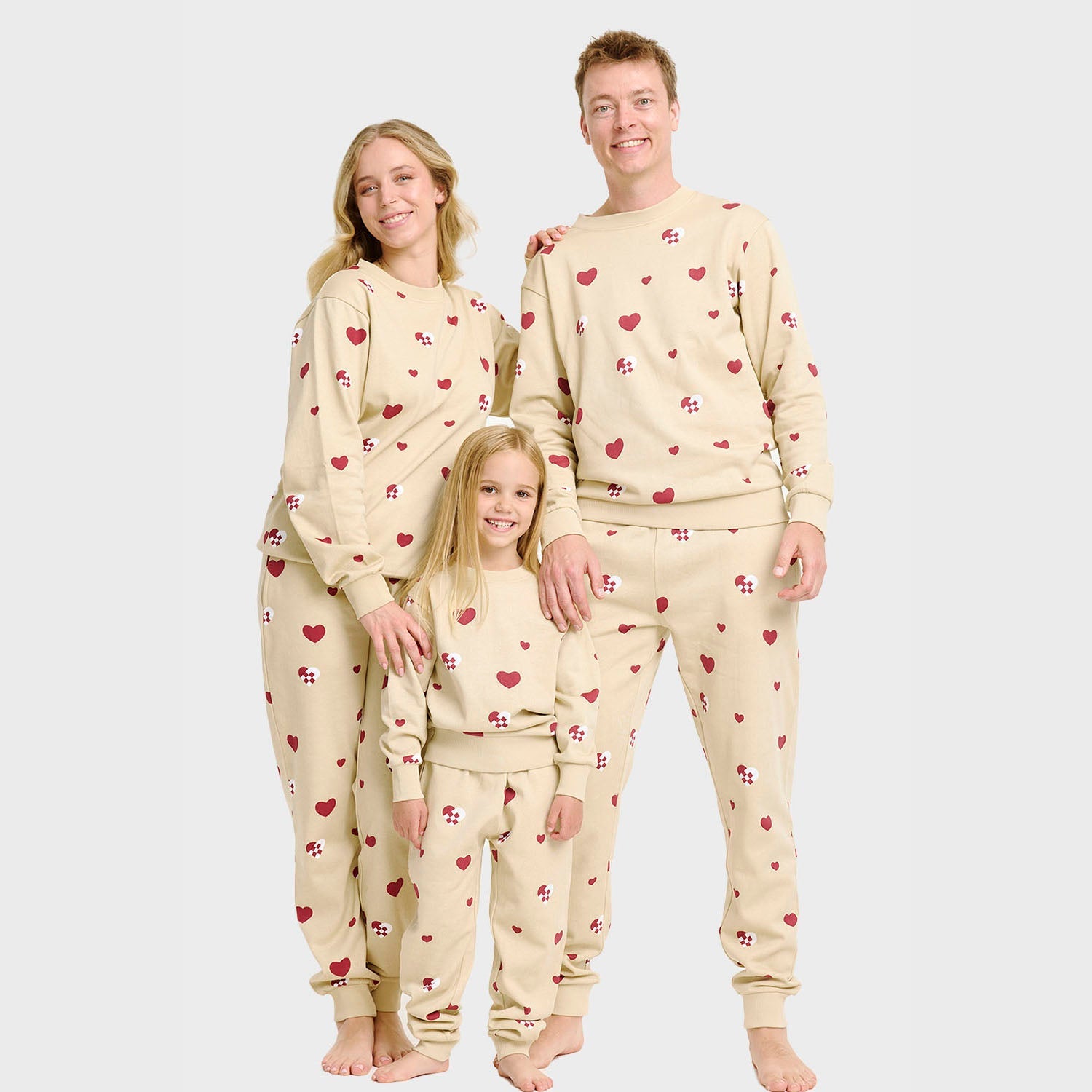 Julehjerte sweatset – Barn