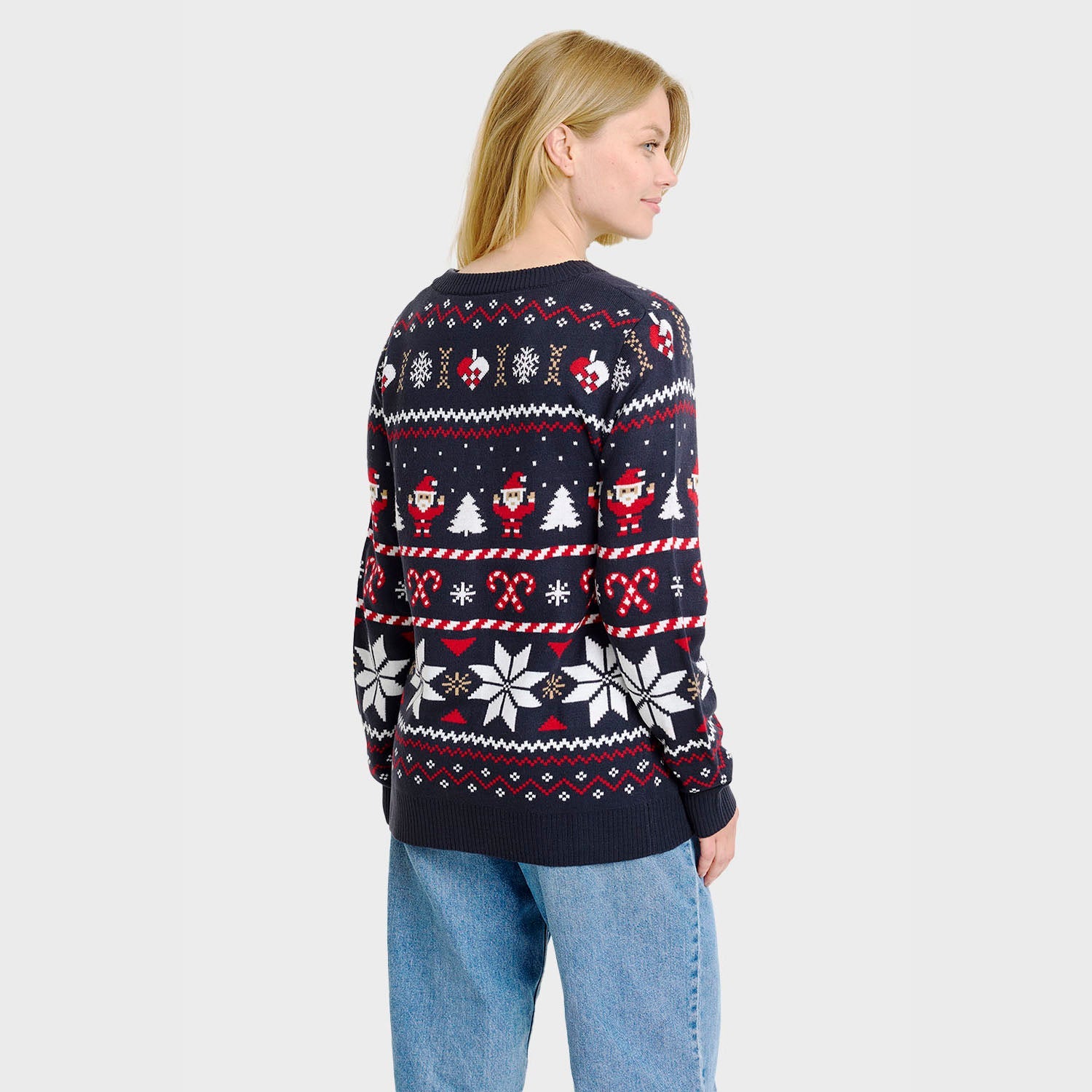 Santa’s julecardigan – Dame