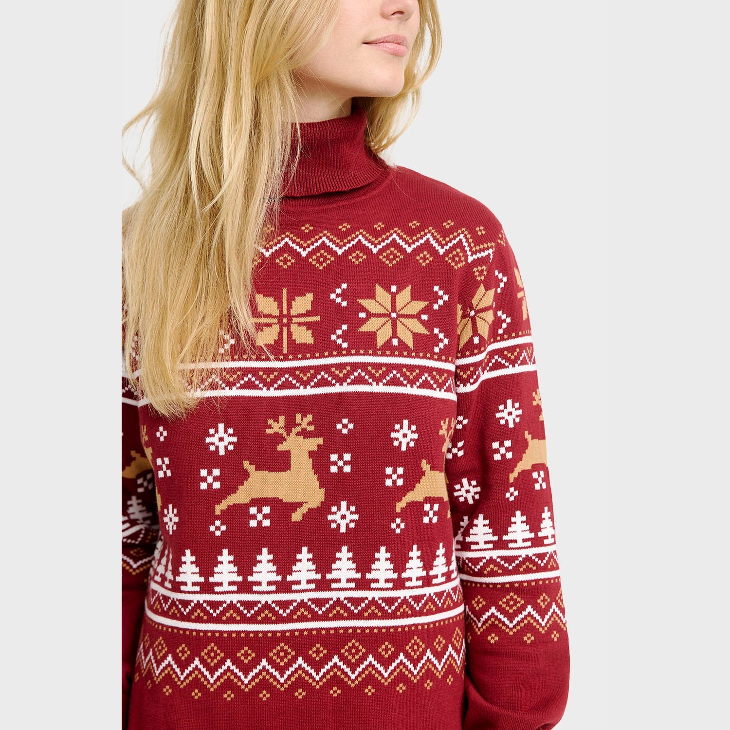 Julekjole med turtleneck – Dame