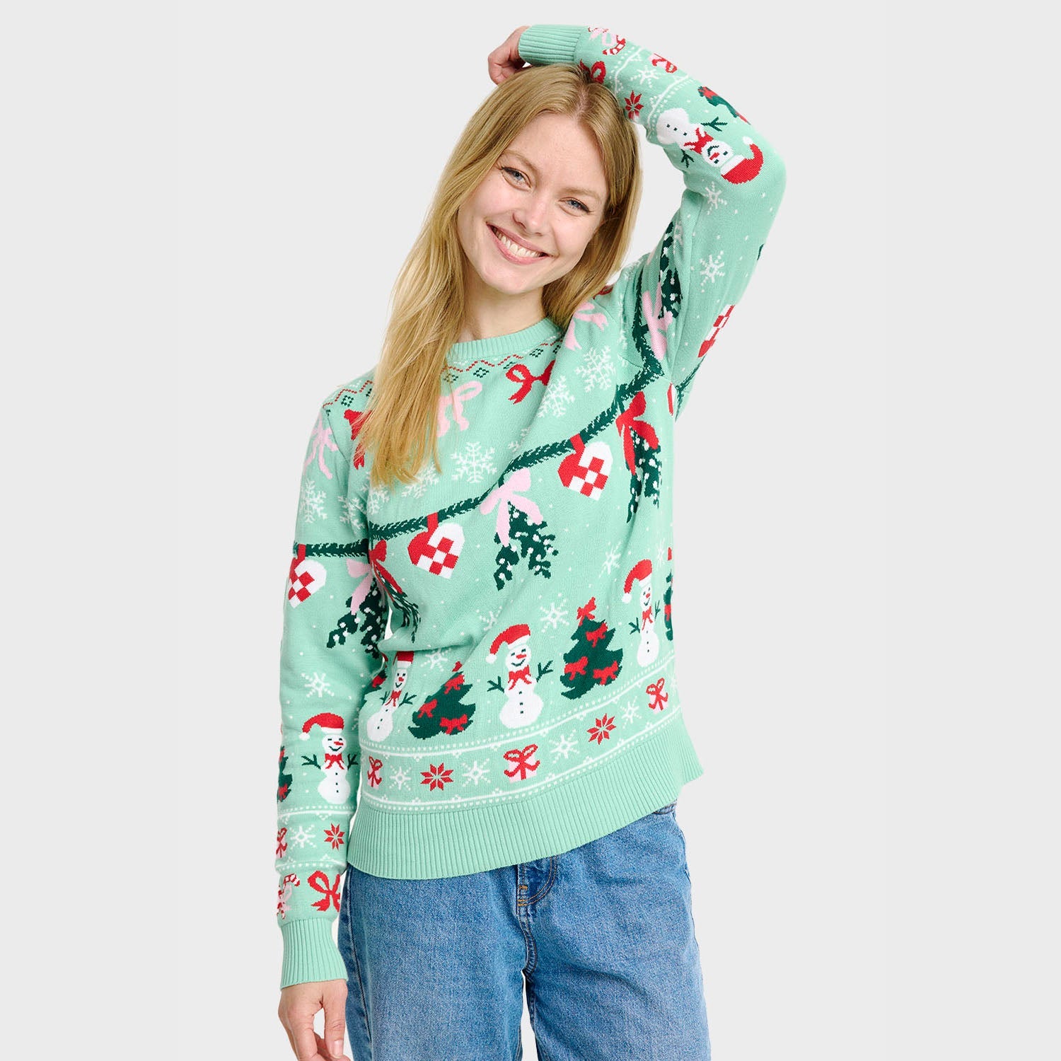 Julegenser med sløyfe – Dame