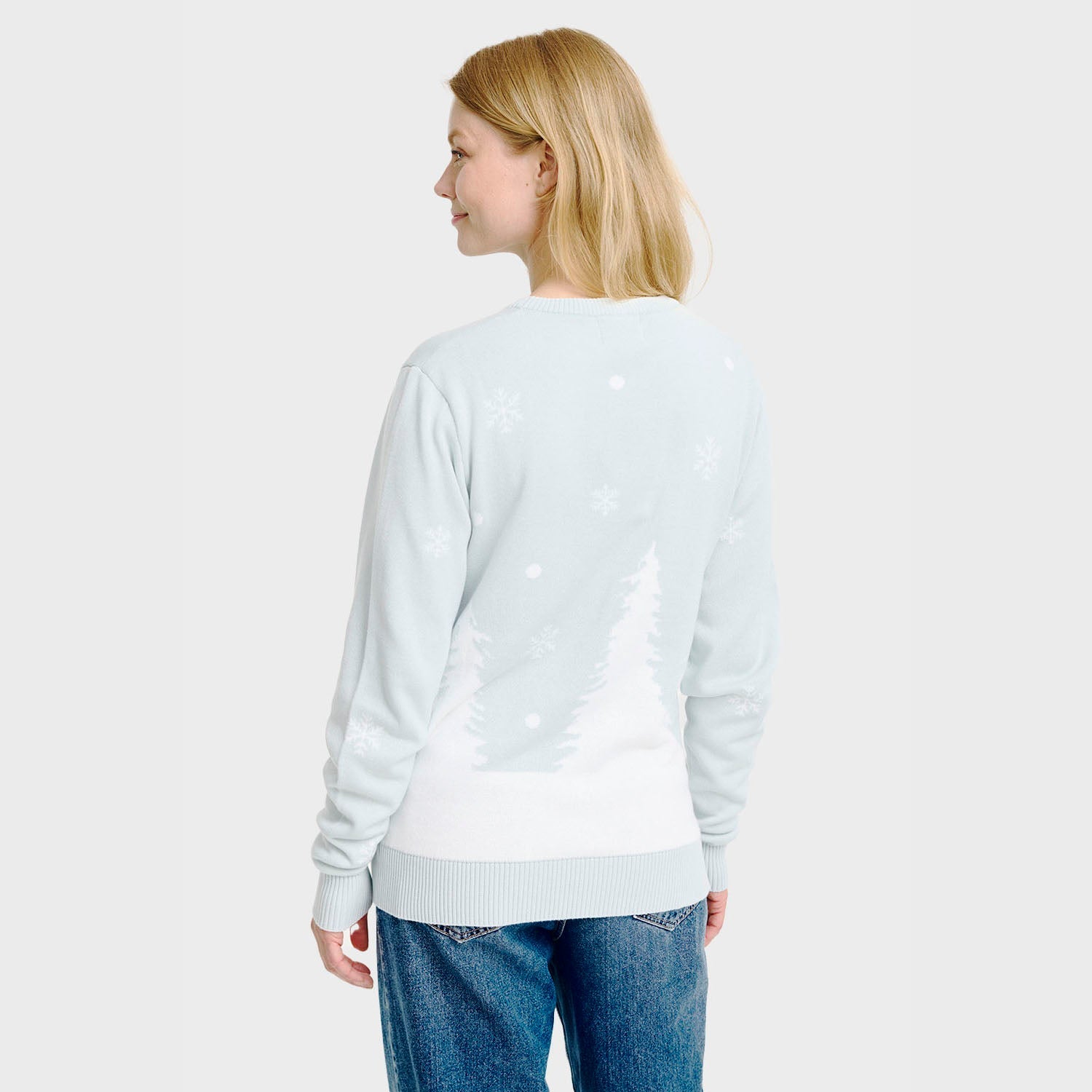 Søt pingvin julegenser – Dame