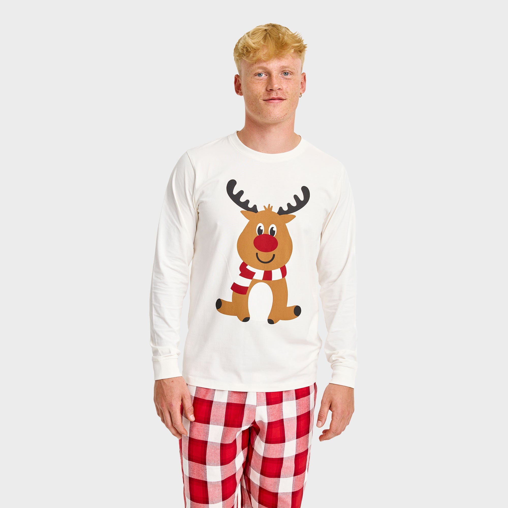 Reinsdyrets Flanell-Julepysj - Herre