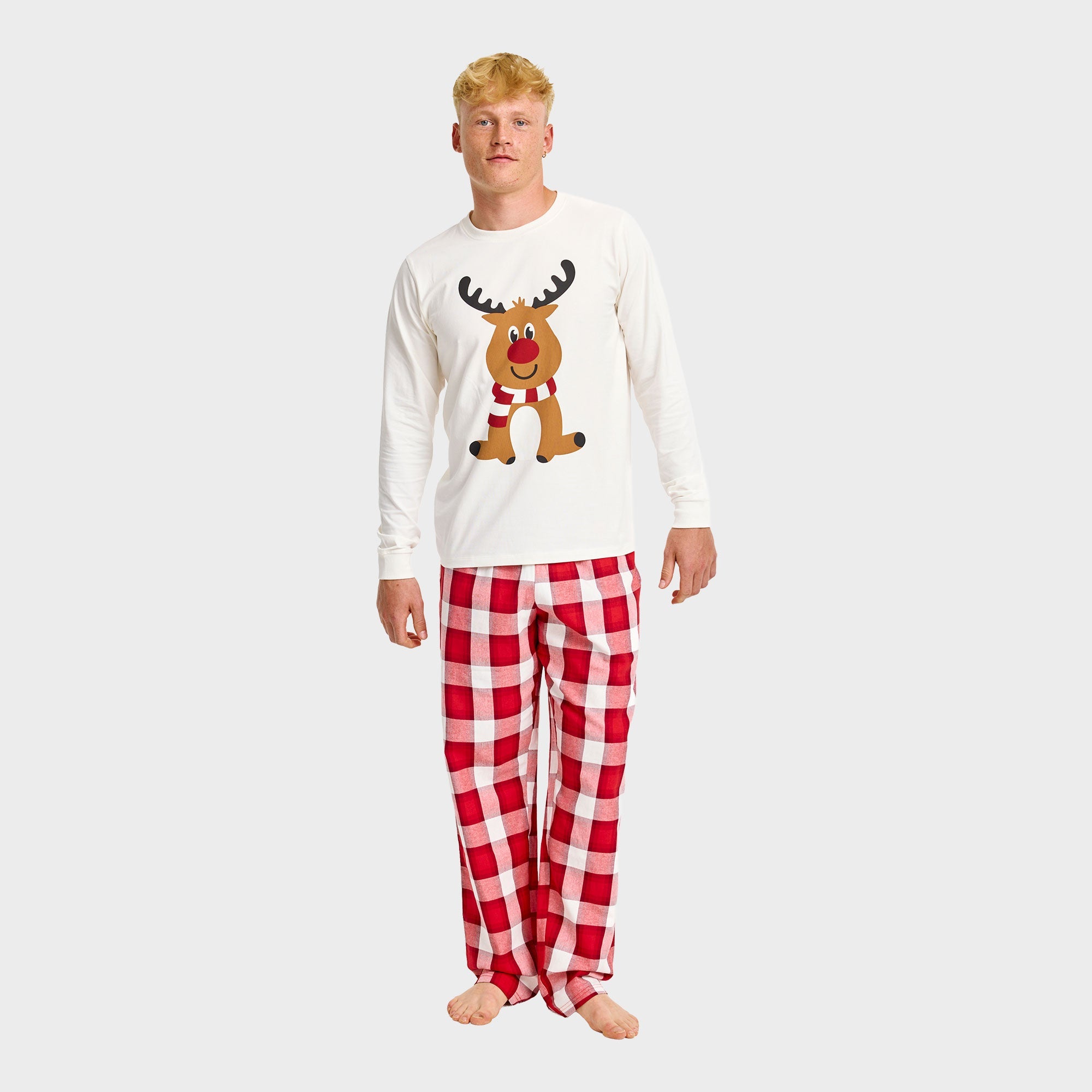 Reinsdyrets Flanell-Julepysj - Herre