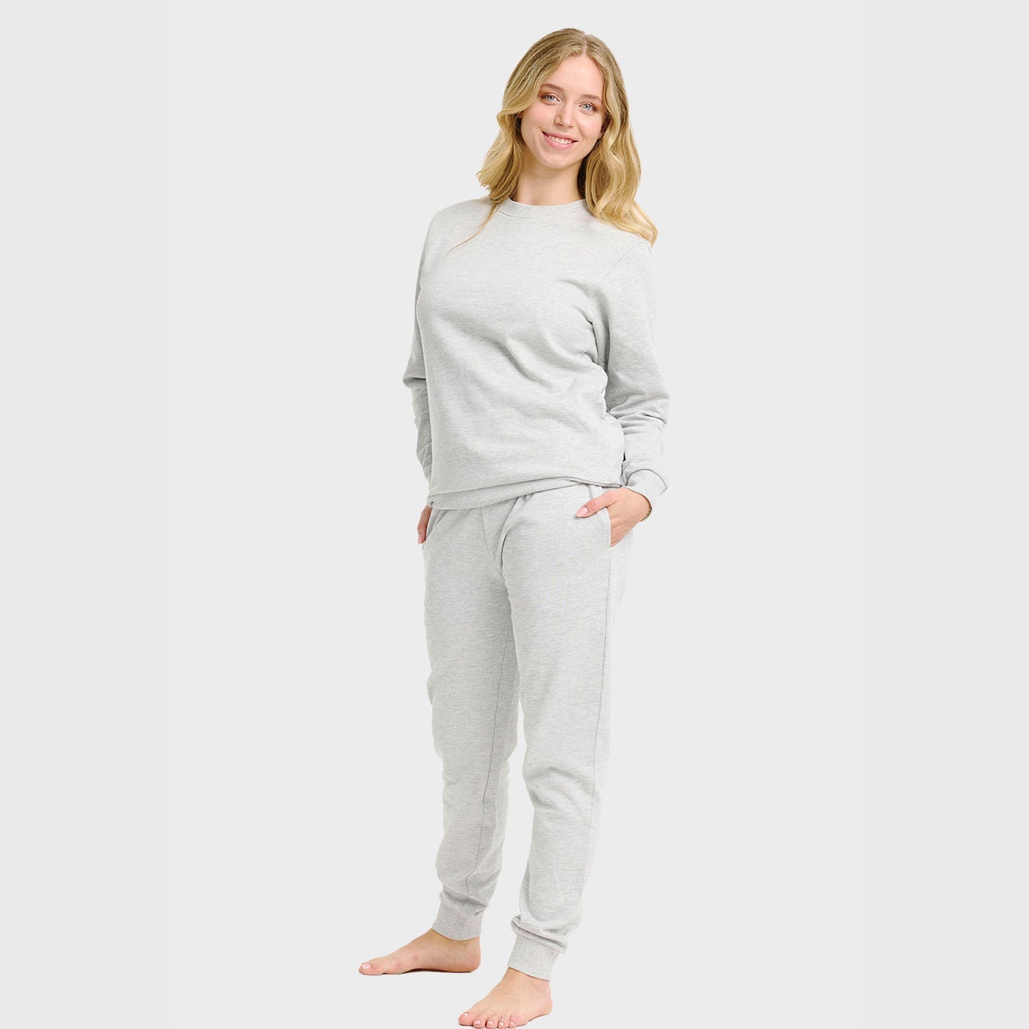 Grått sweatset – Dame