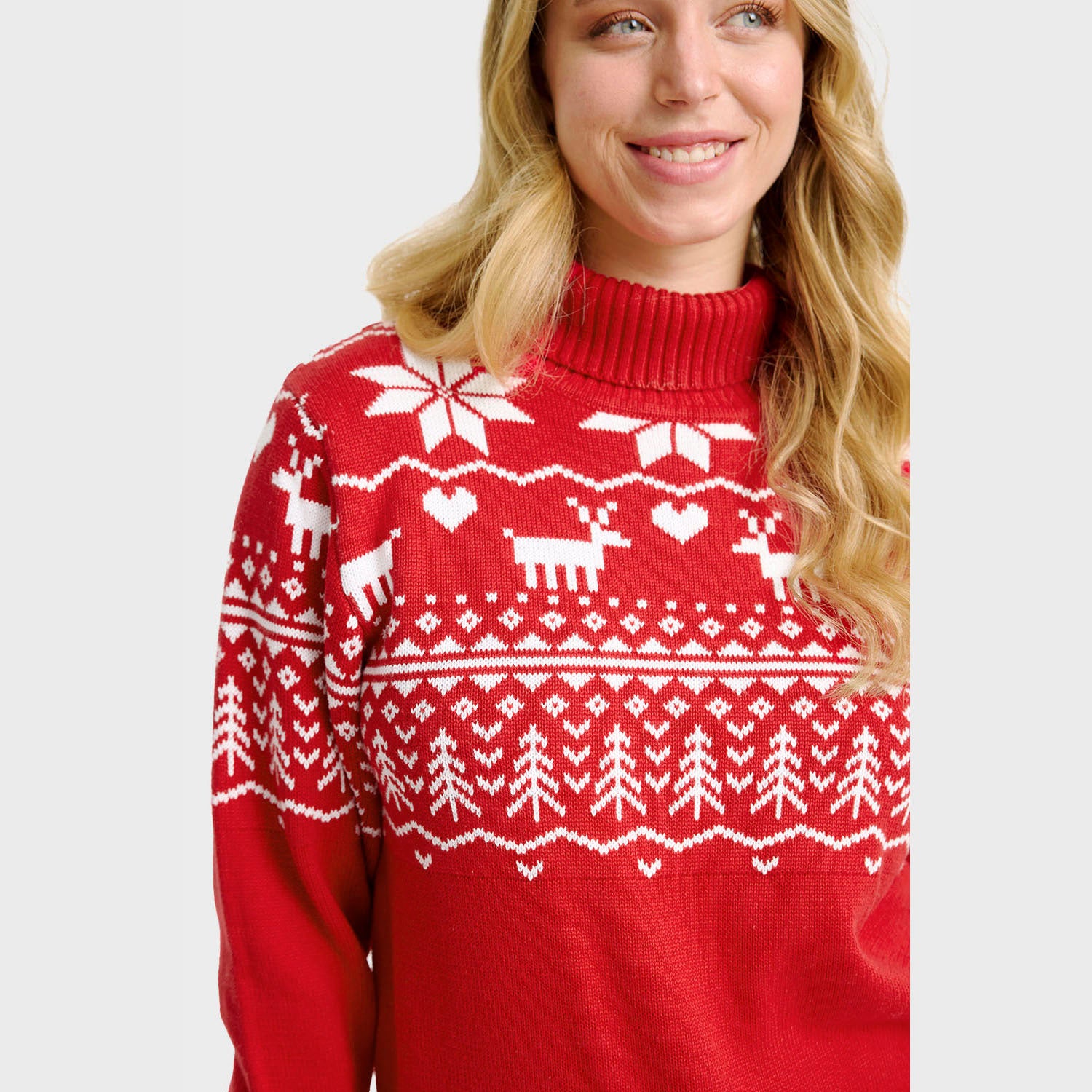 The greenlandish red turtleneck - Dame.