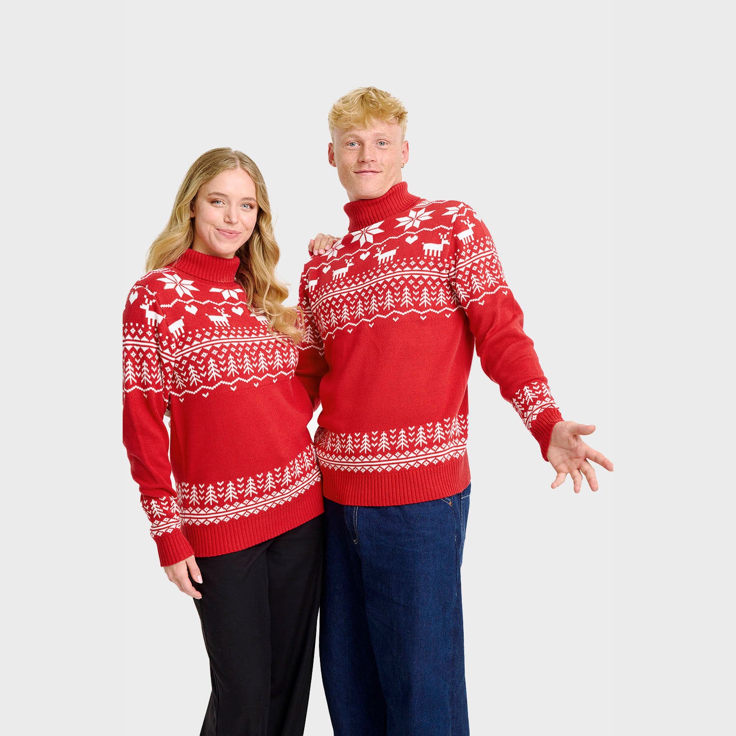 The greenlandish red turtleneck - Dame.