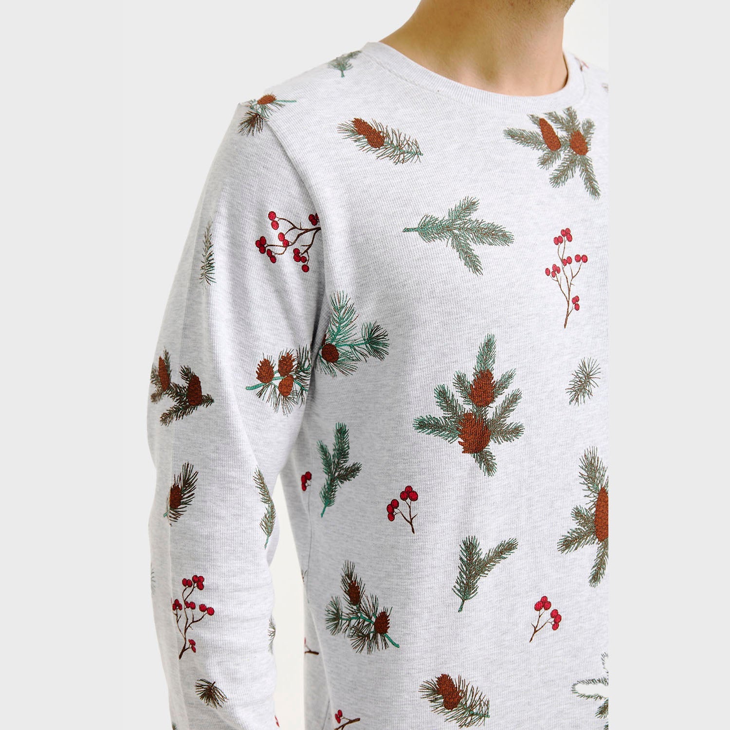 Ribbestrikket pysj – Dame