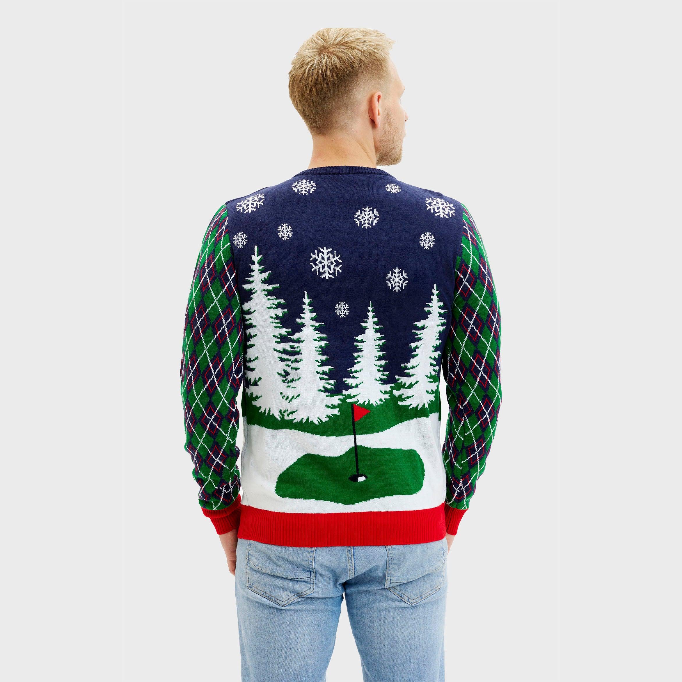 Ho Ho Hole In One Julegenser - Herre