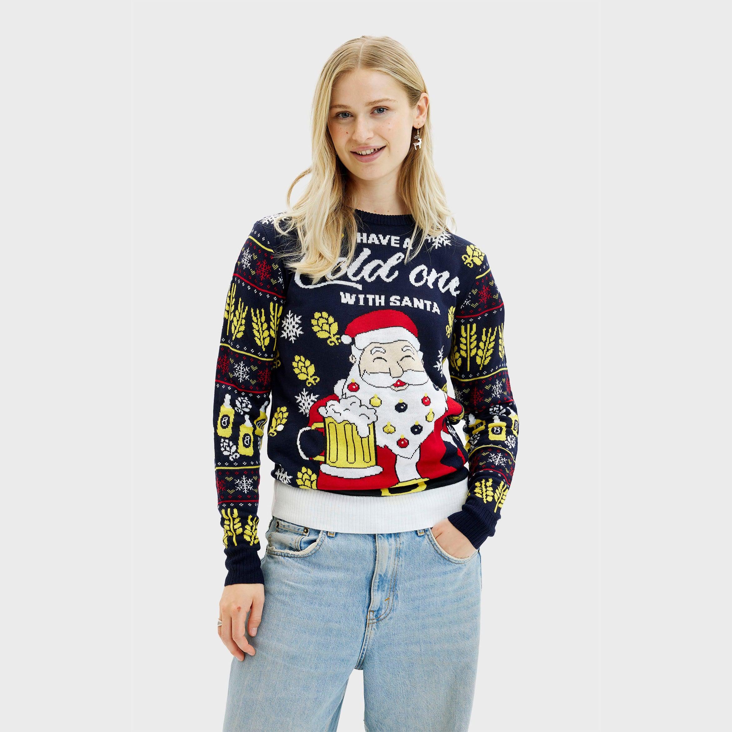 Have A Cold One With Santa Julegenser - Dame