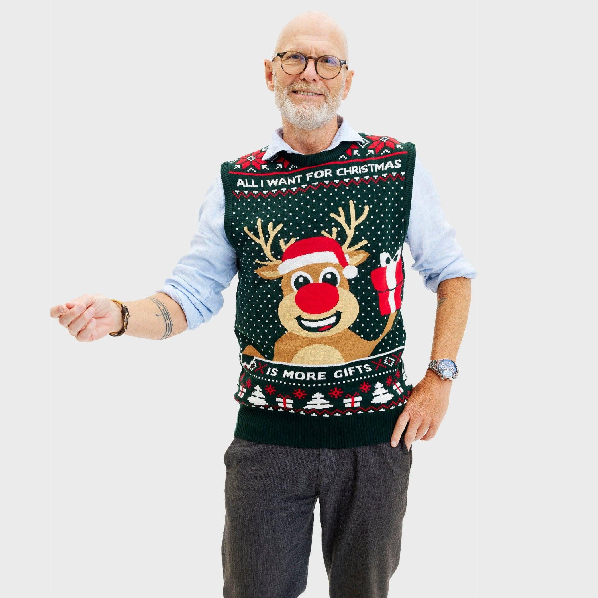 Rudolphs Christmas Vest - Herre