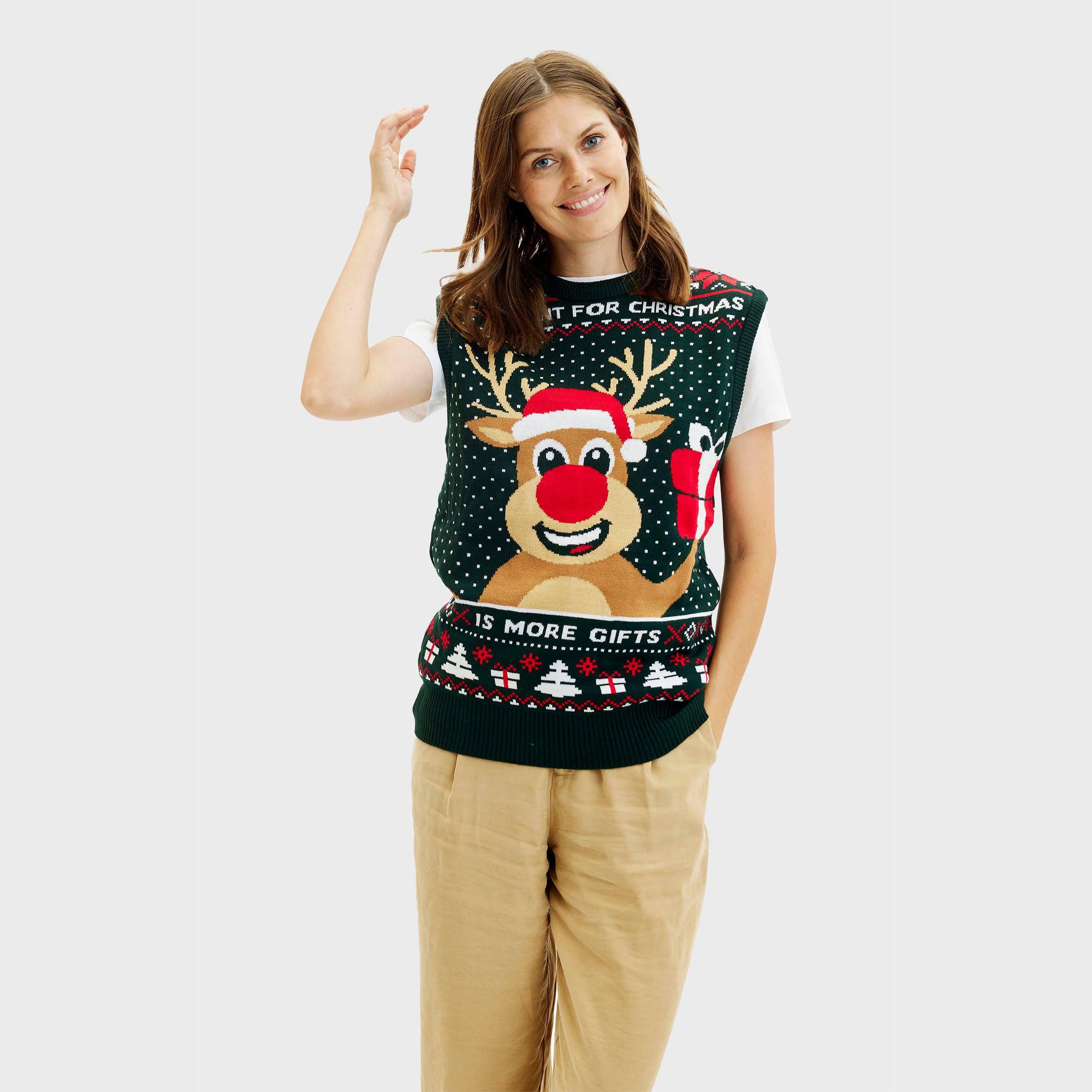Rudolphs Christmas Vest - Dame