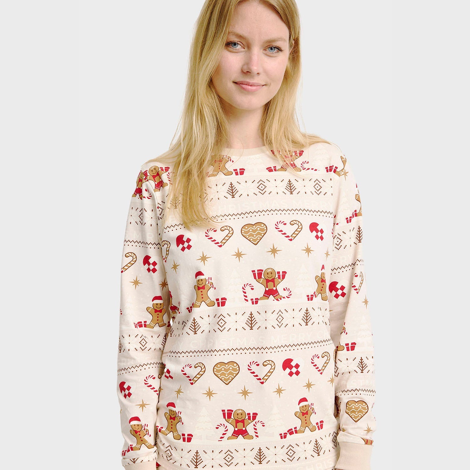 Christmas Cookie julepysj beige – Dame