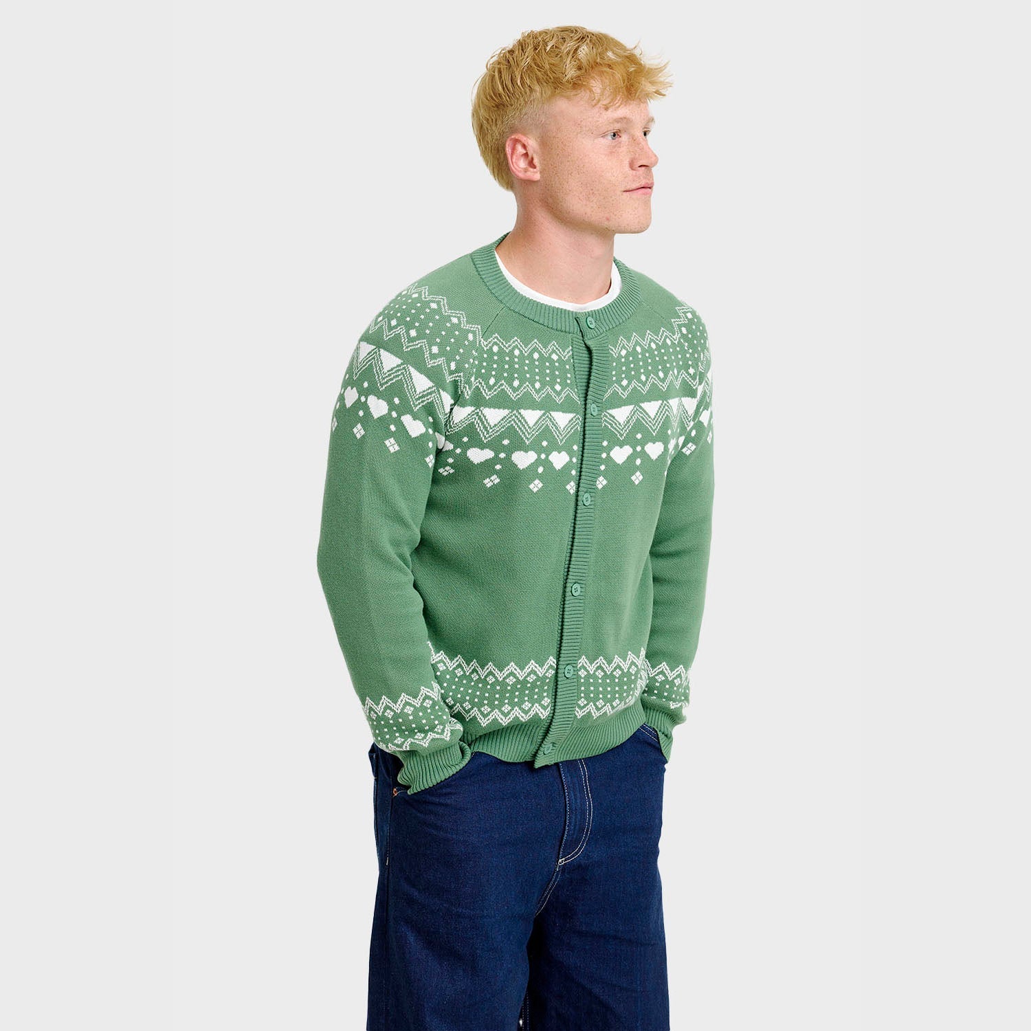 Enkel cardigan – Herre