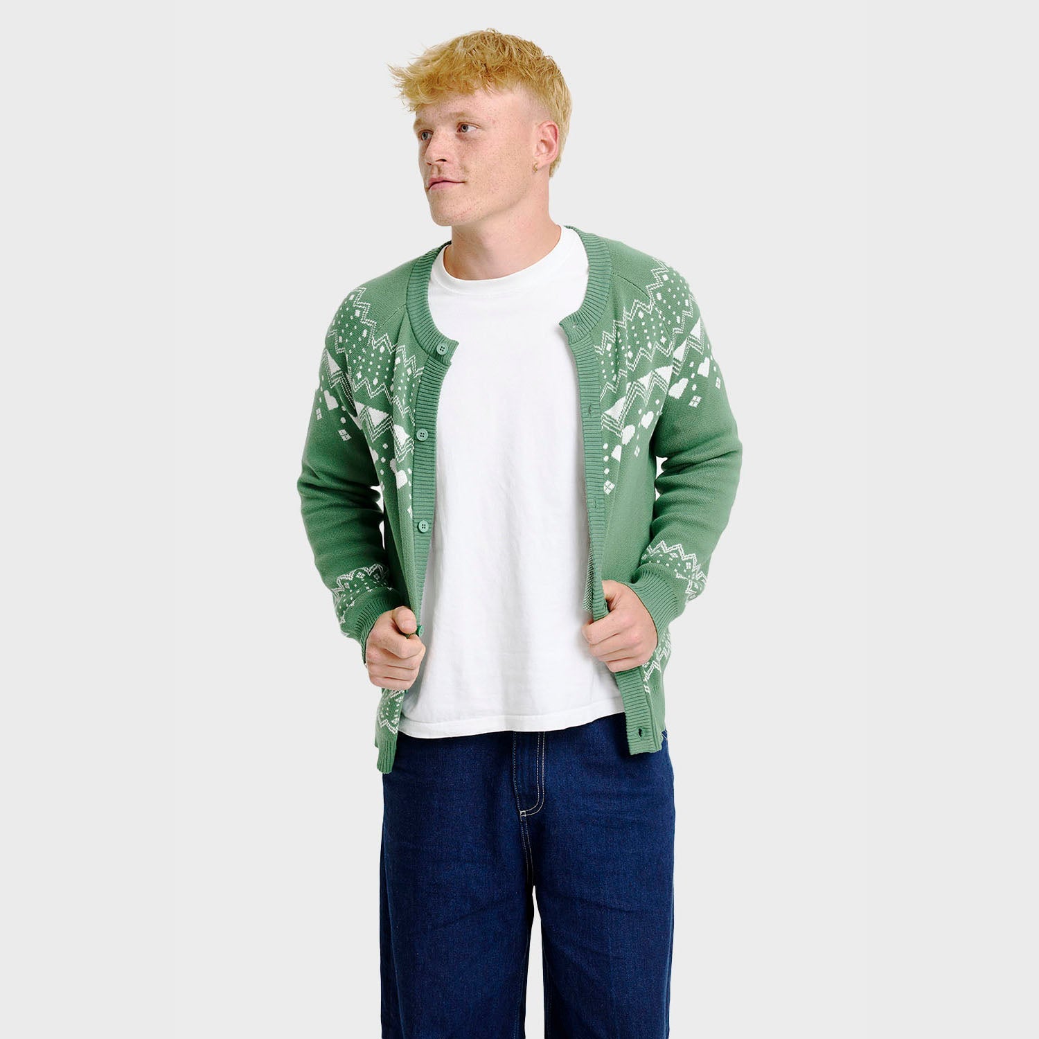 Enkel cardigan – Herre