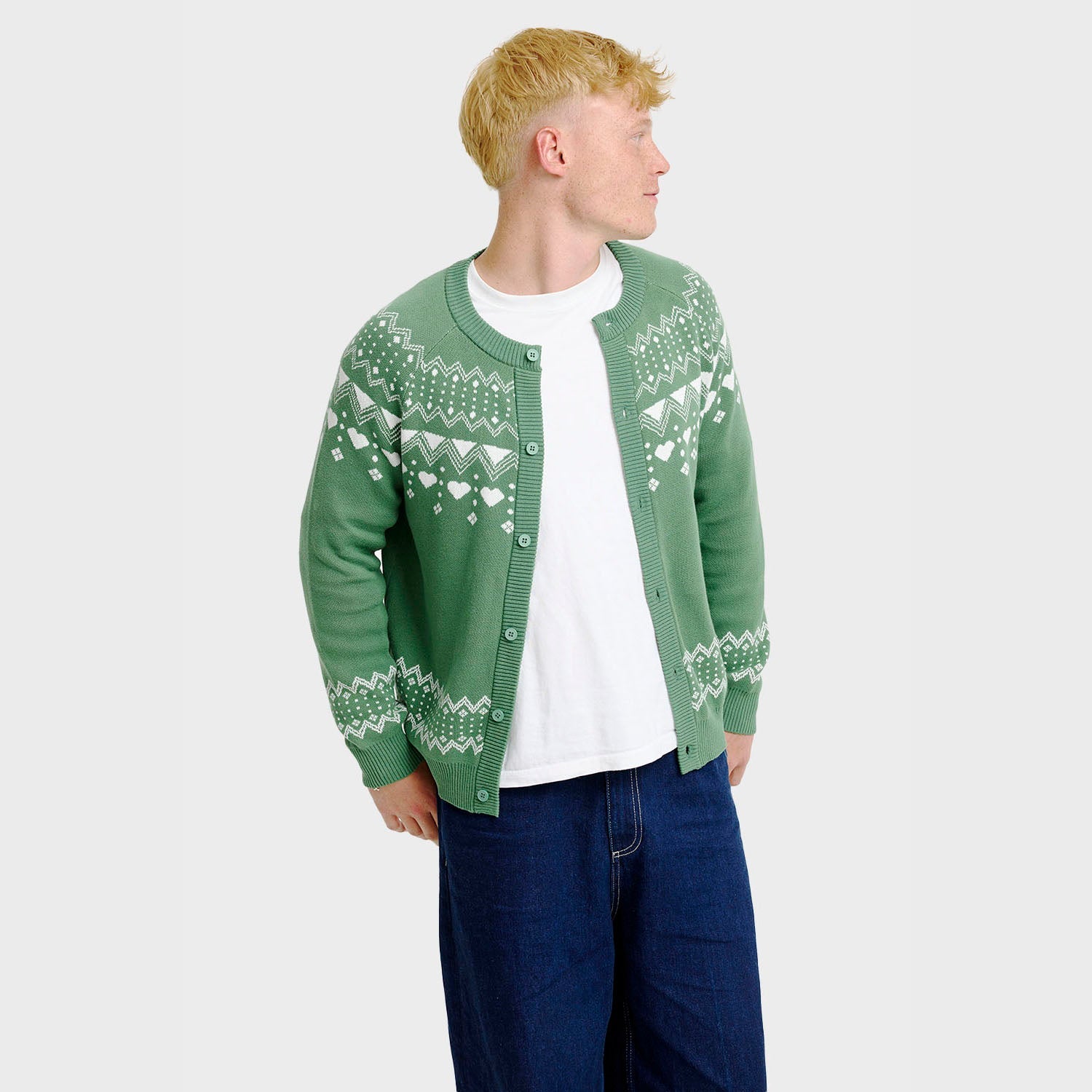 Enkel cardigan – Herre