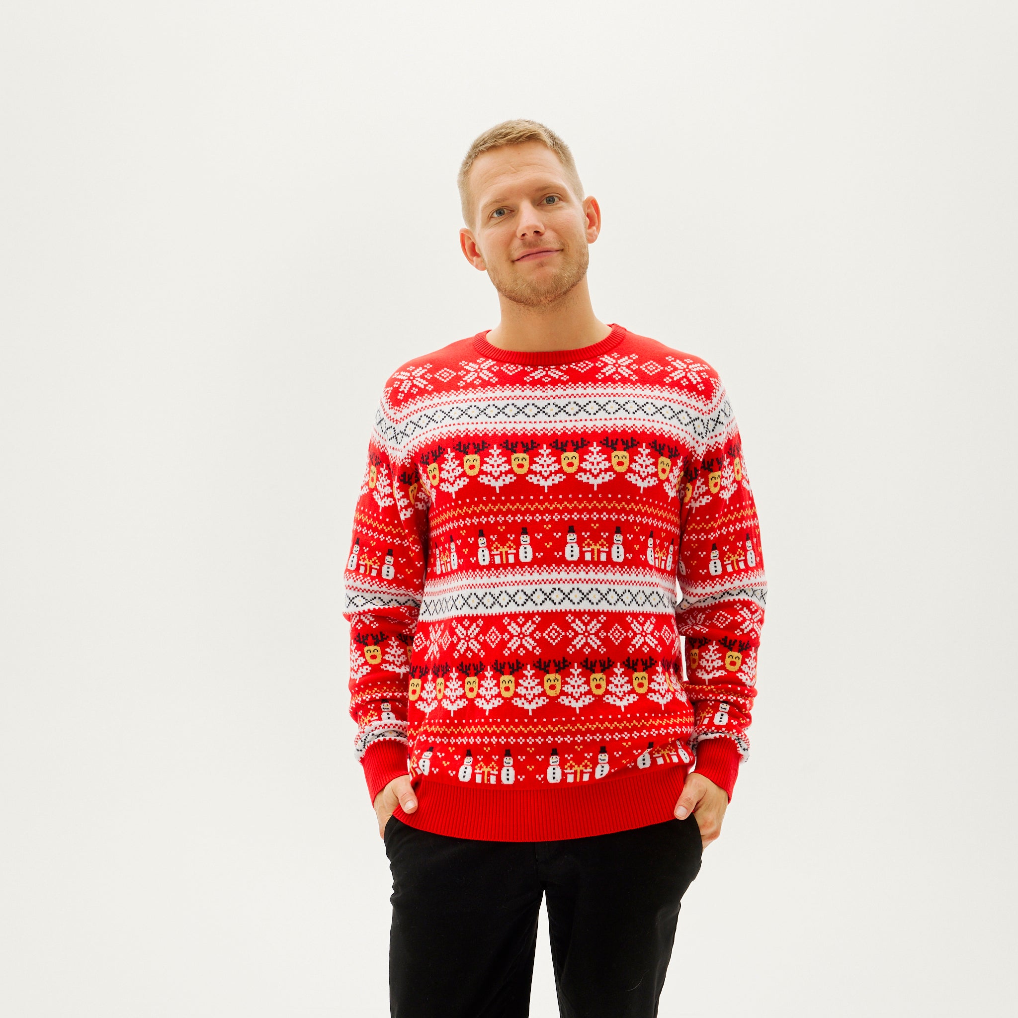 The Reinstyle Sweater Rød - Herre.
