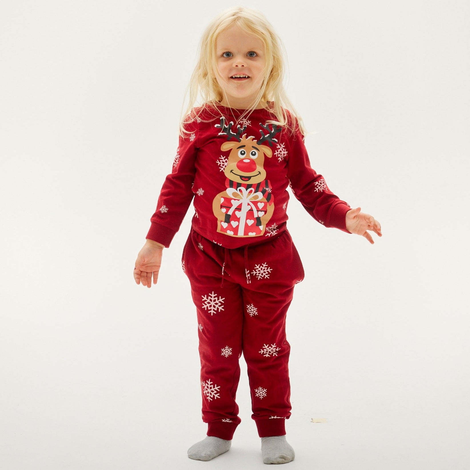 Rudolfs Cute Pysj Rød - Barn.