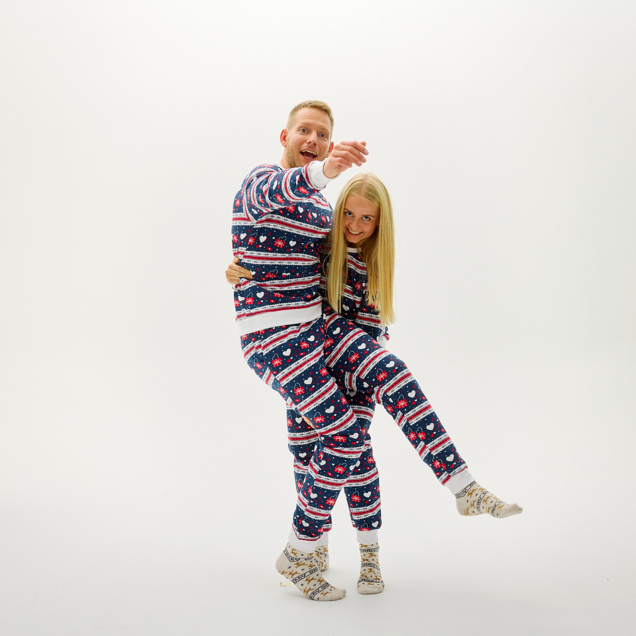 Valentinessett Navy - Herre.