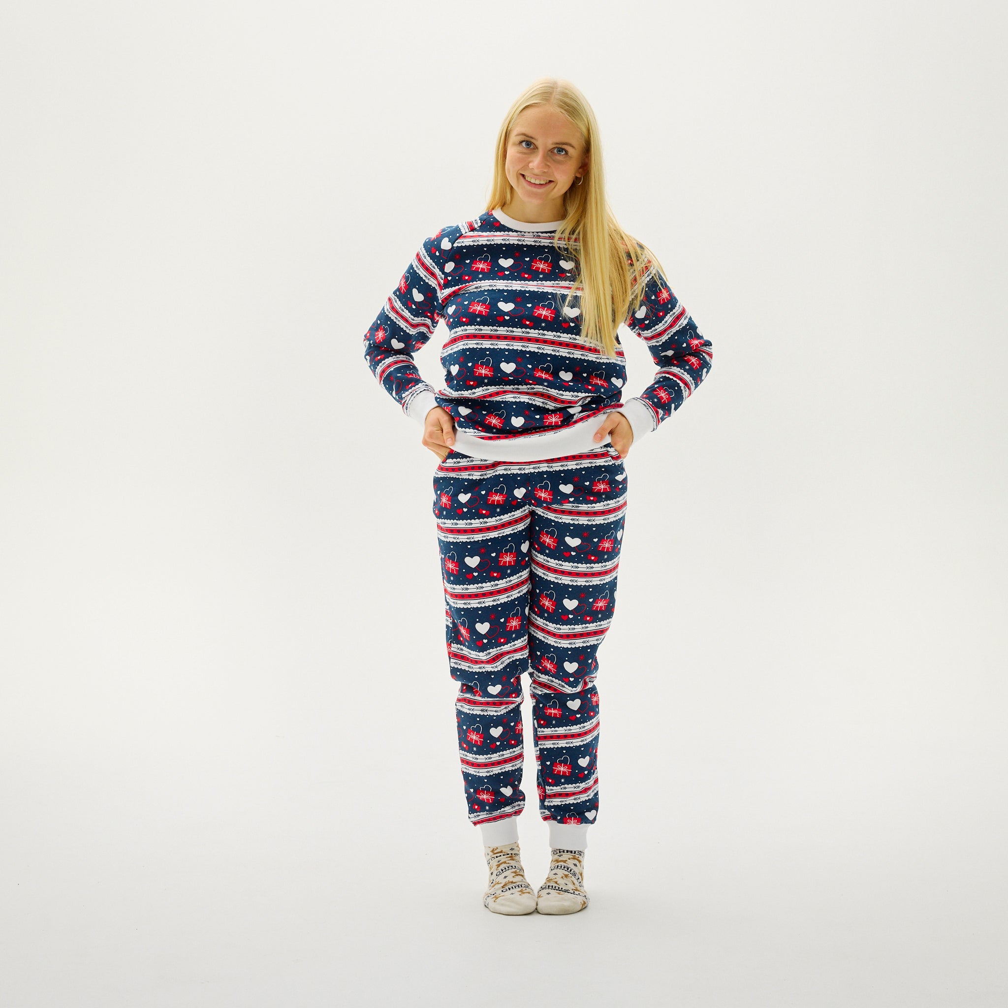 Valentinessett Navy - Dame.