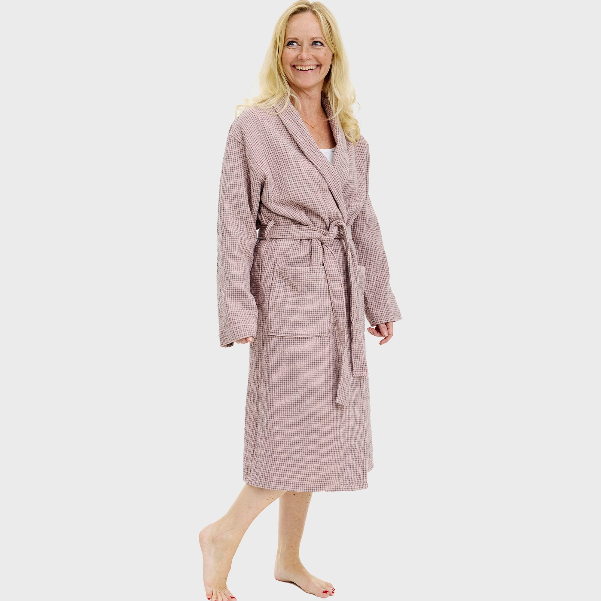 Badekåpe rosarutete - onesize