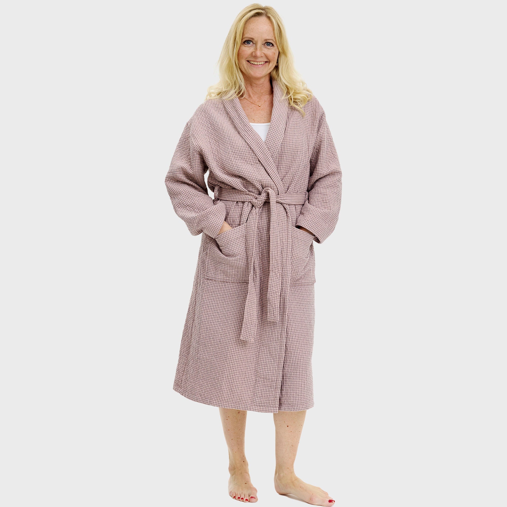 Badekåpe rosarutete - onesize