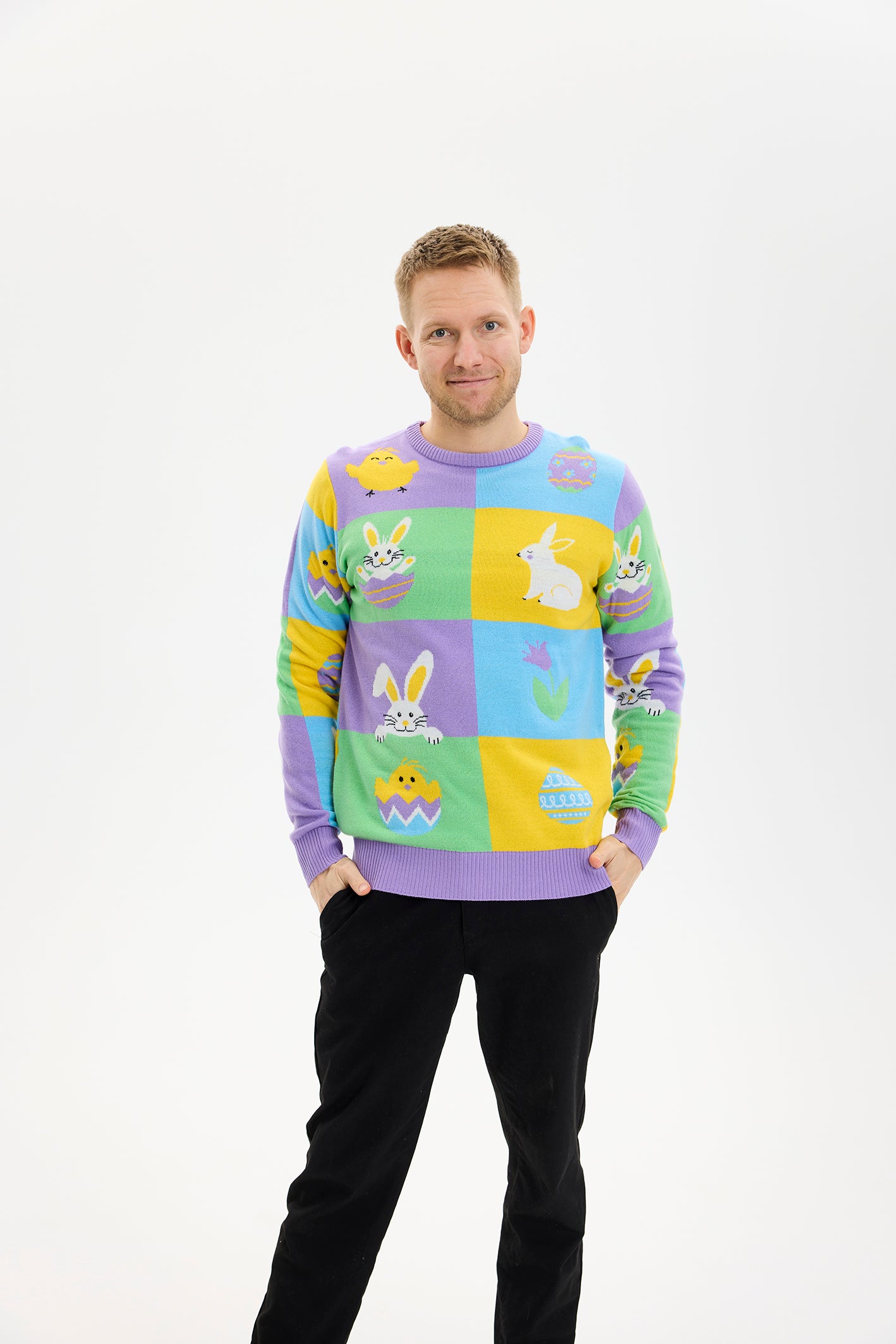 Patchwork Påskegenseren - Herre