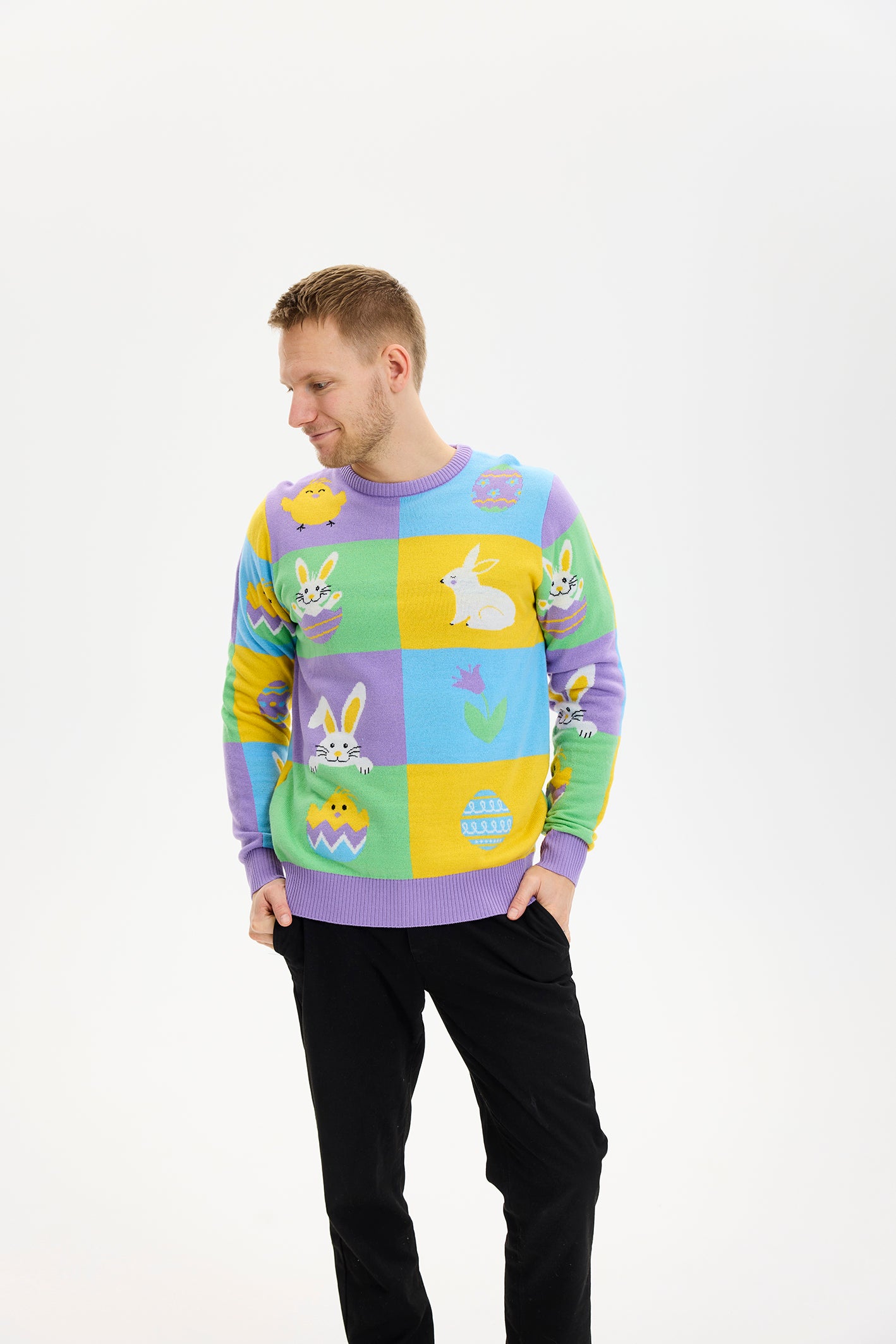 Patchwork Påskegenseren - Herre