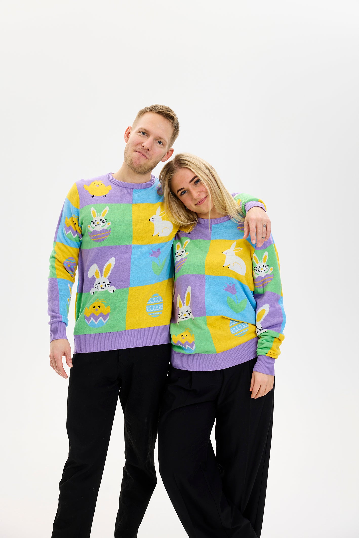 Patchwork Påskegenseren - Dame