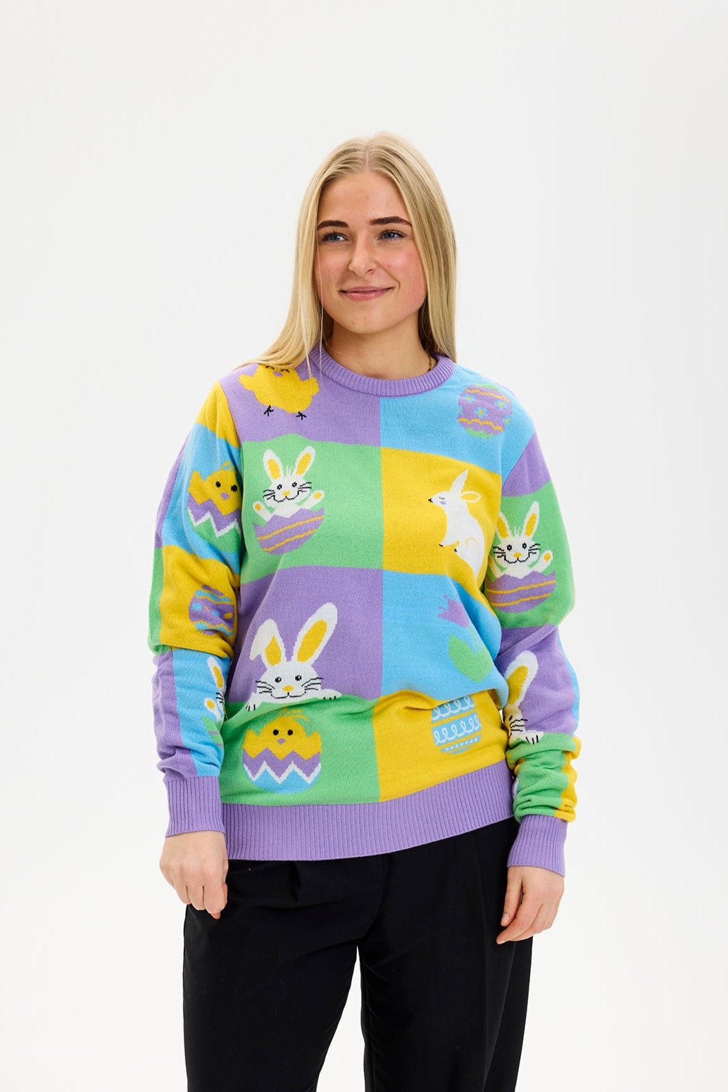 Patchwork Påskegenseren - Dame