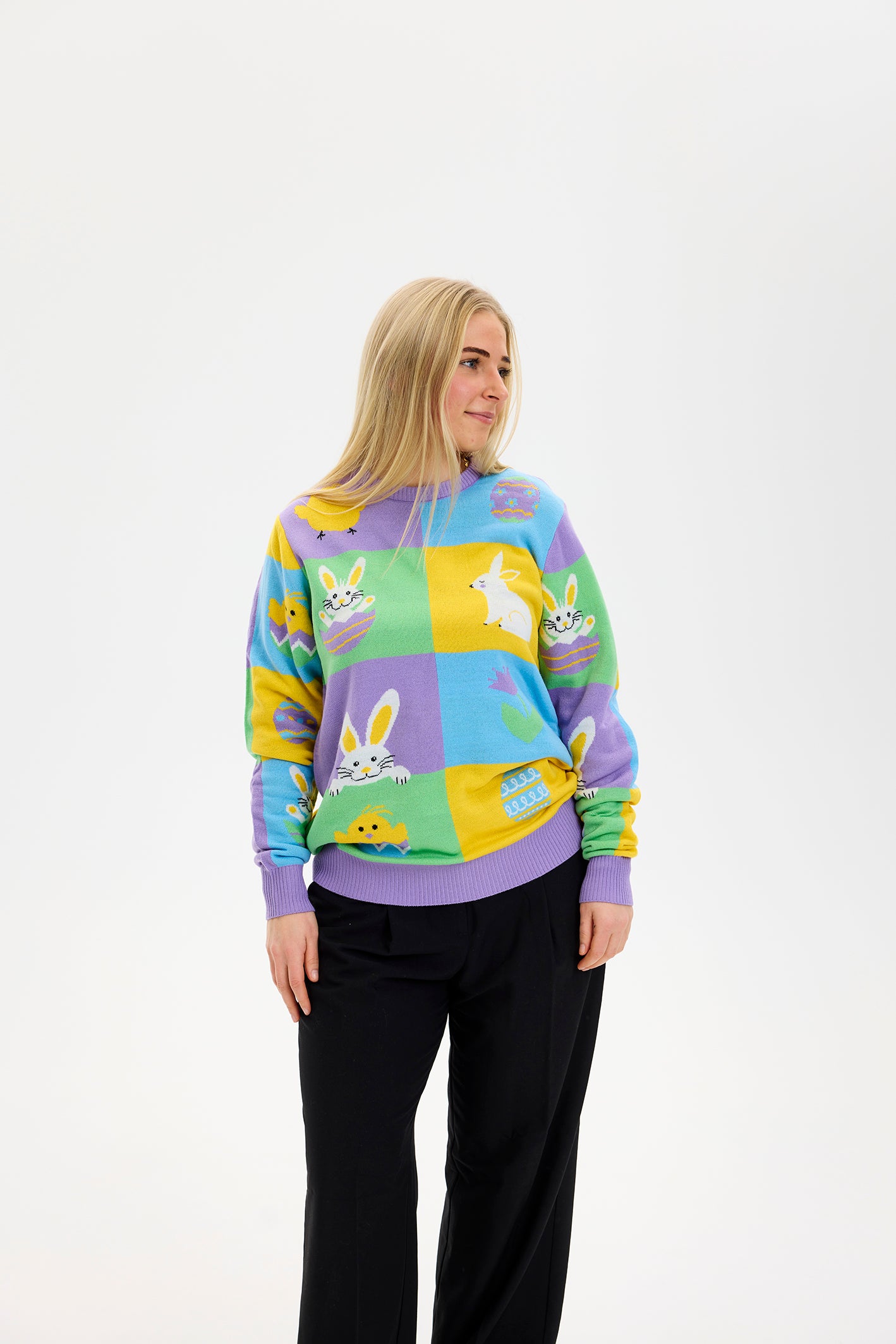 Patchwork Påskegenseren - Dame