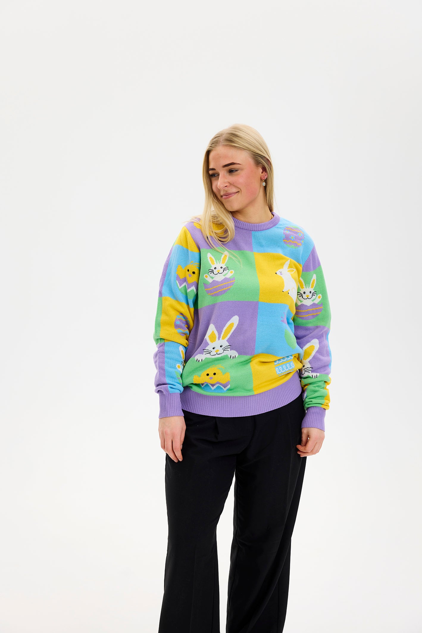 Patchwork Påskegenseren - Dame