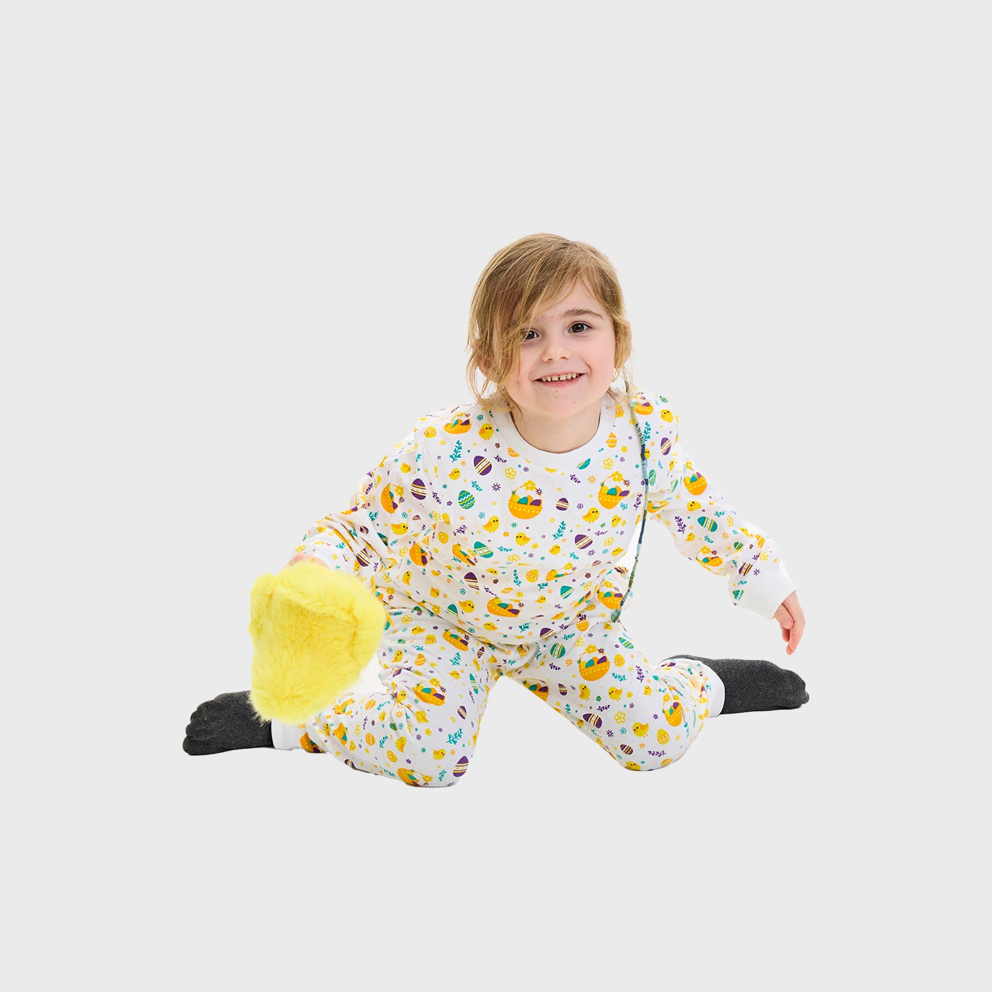Påskepysj Hvid- Barn.