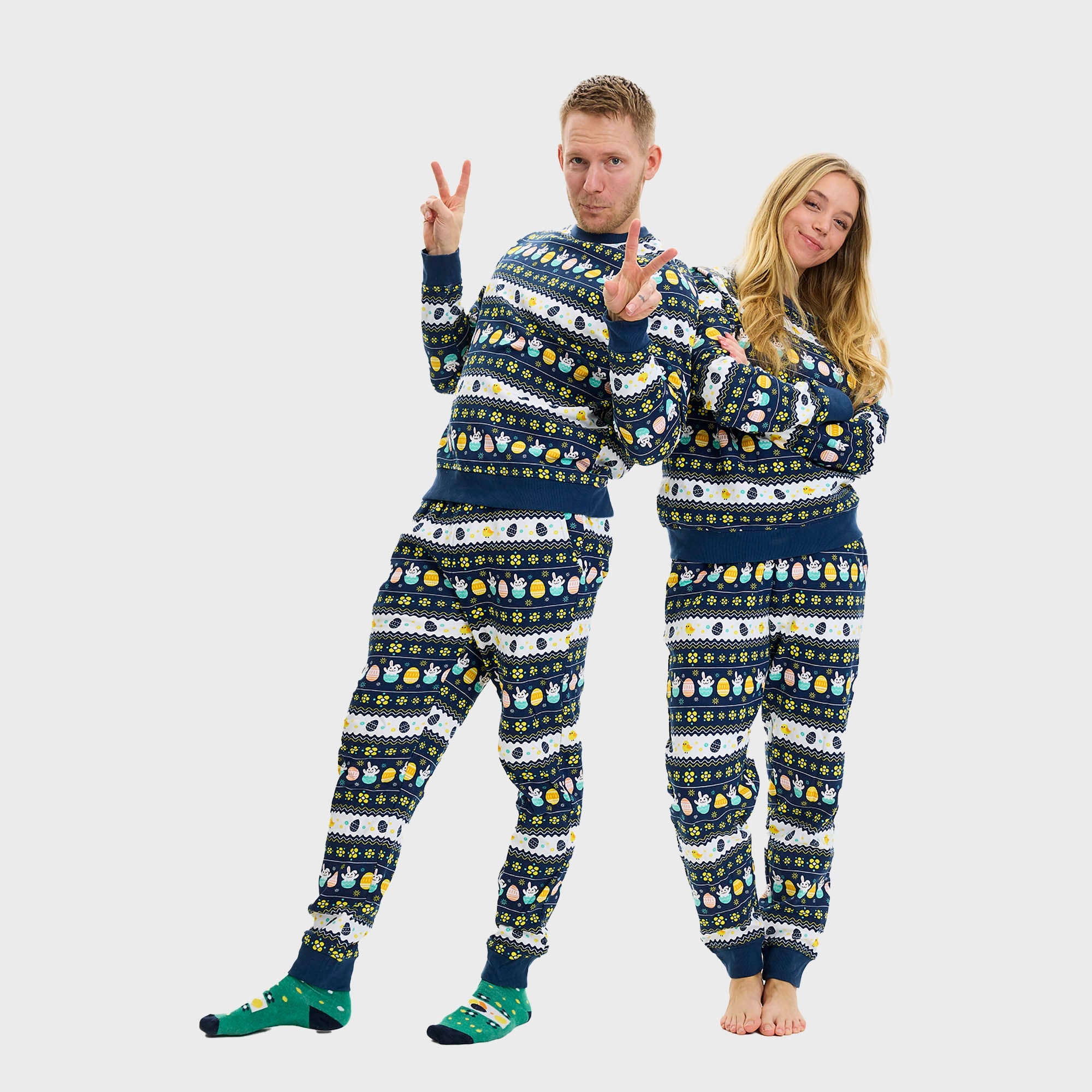 Påskesweatsuit Blå - Dame.