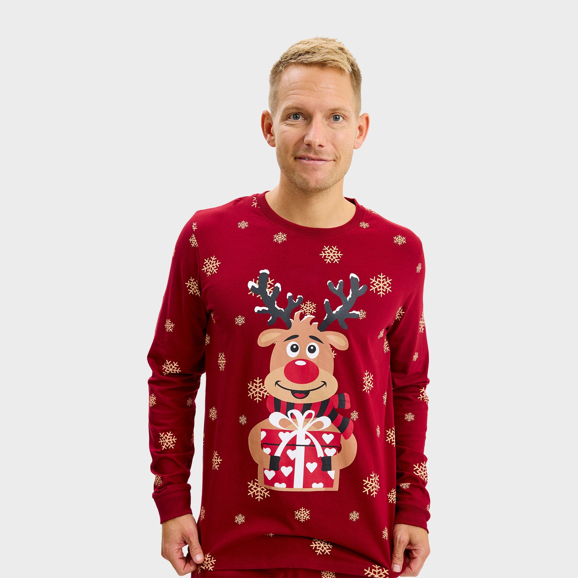 Rudolfs Cute Pysj Rød - Herre.