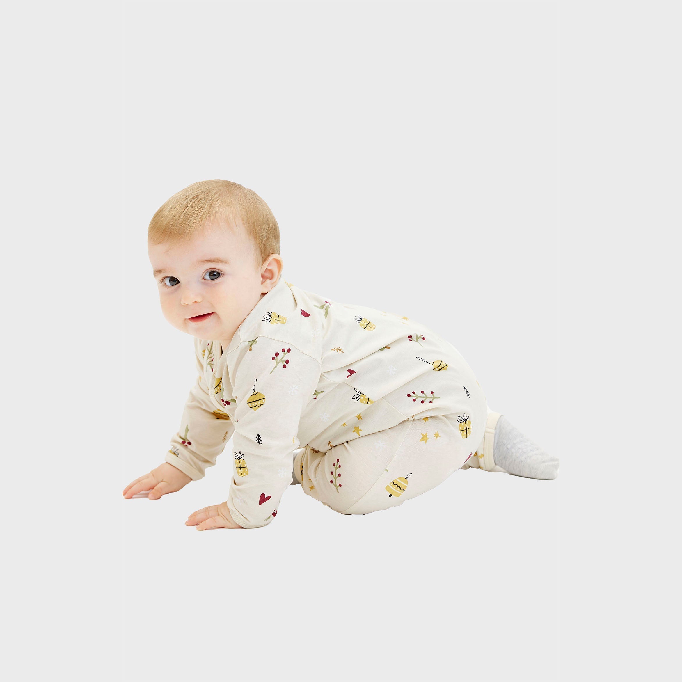 Beige sweatset til baby