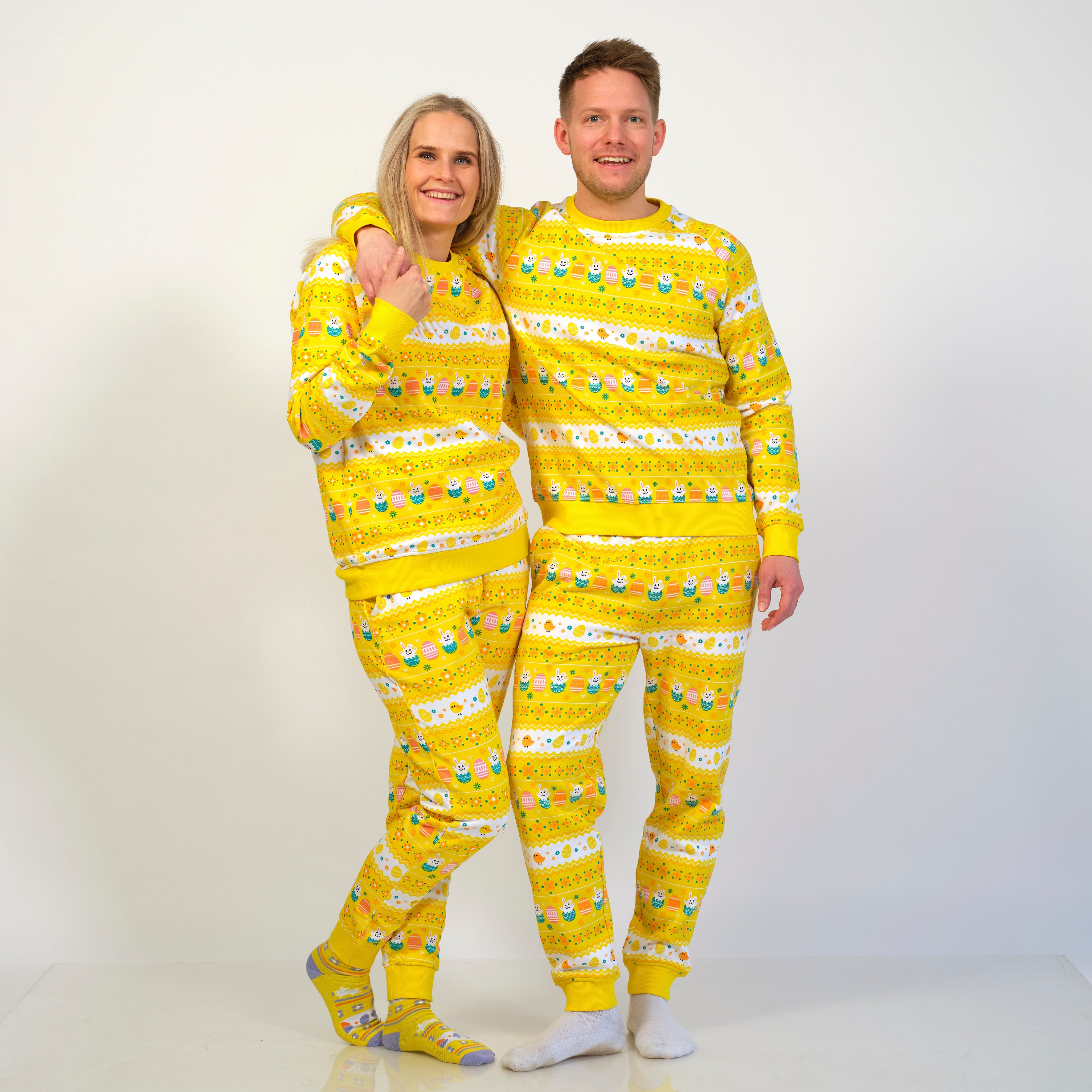 Påskesweatsuit Gul - Herre.