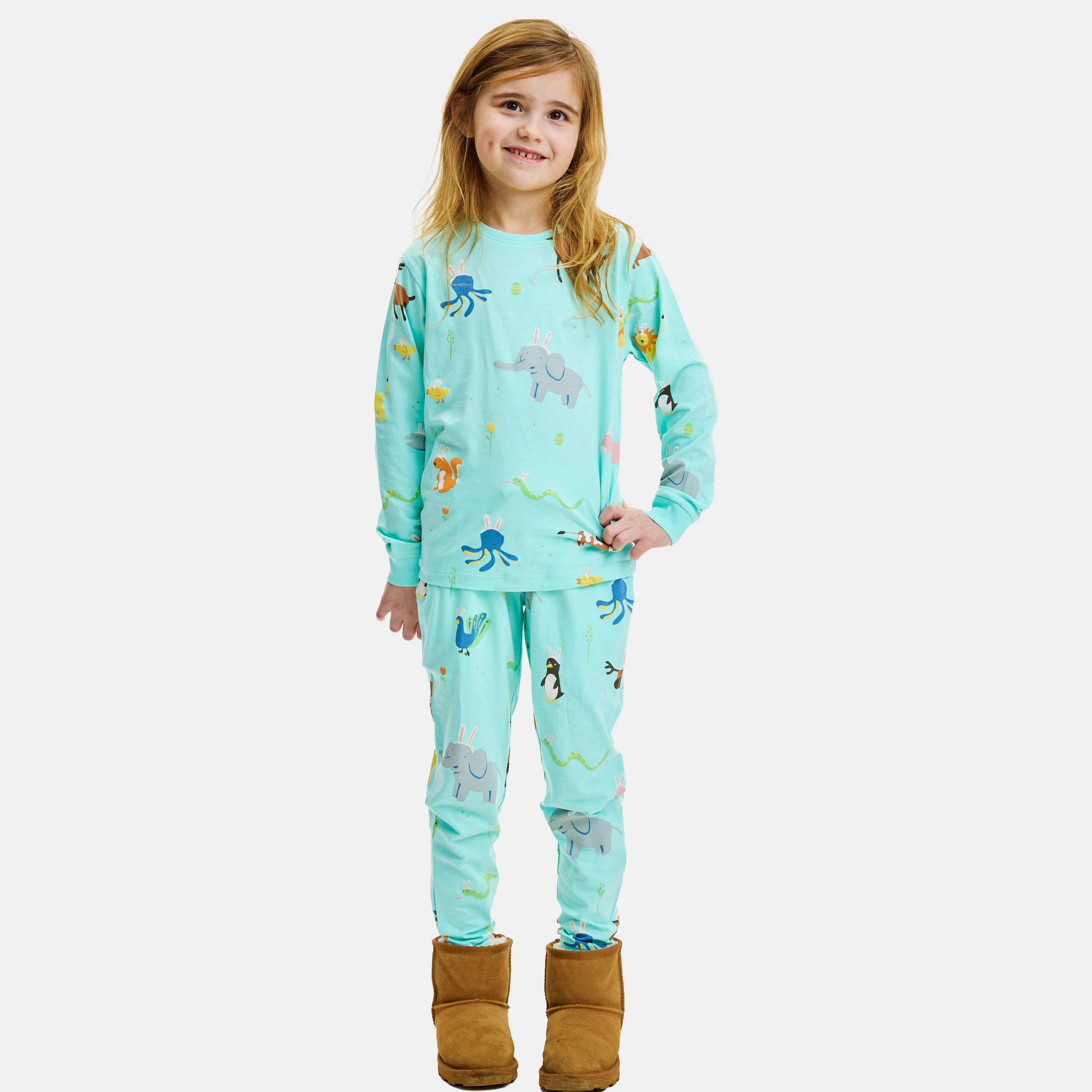 Falske kaniner påskepysj - Barn.