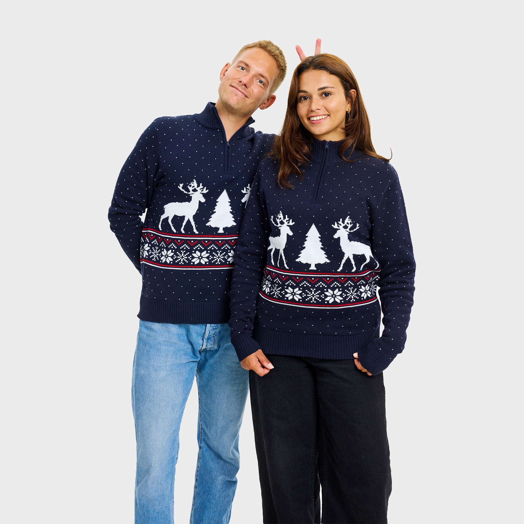 Vinter Half-Zip Genser - Herre