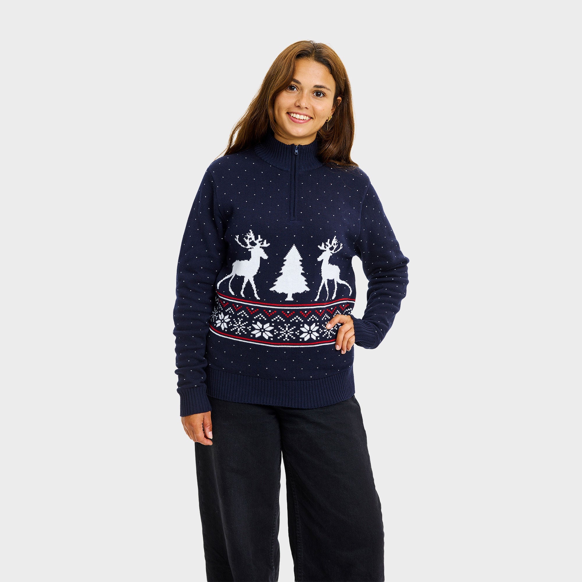 Vinter Half-Zip Genser - Dame