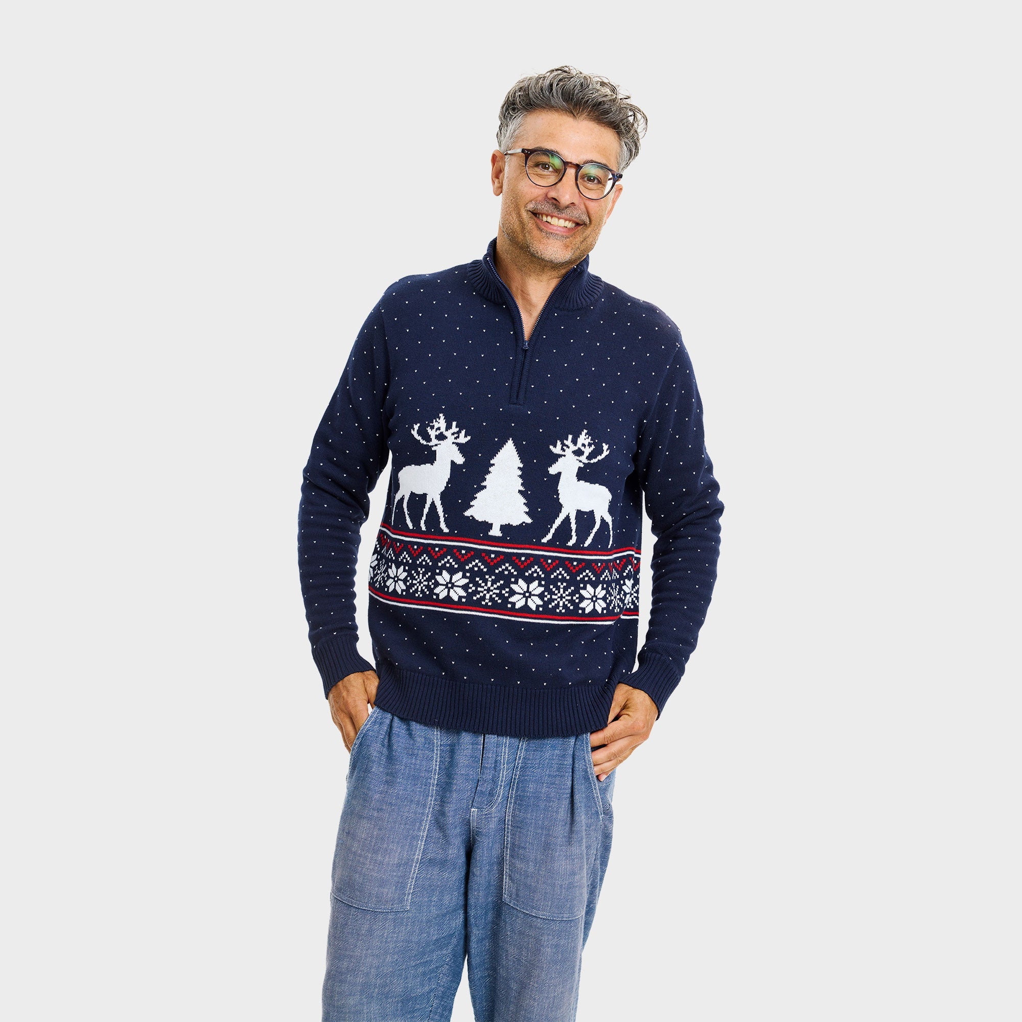 Vinter Half-Zip Genser - Herre